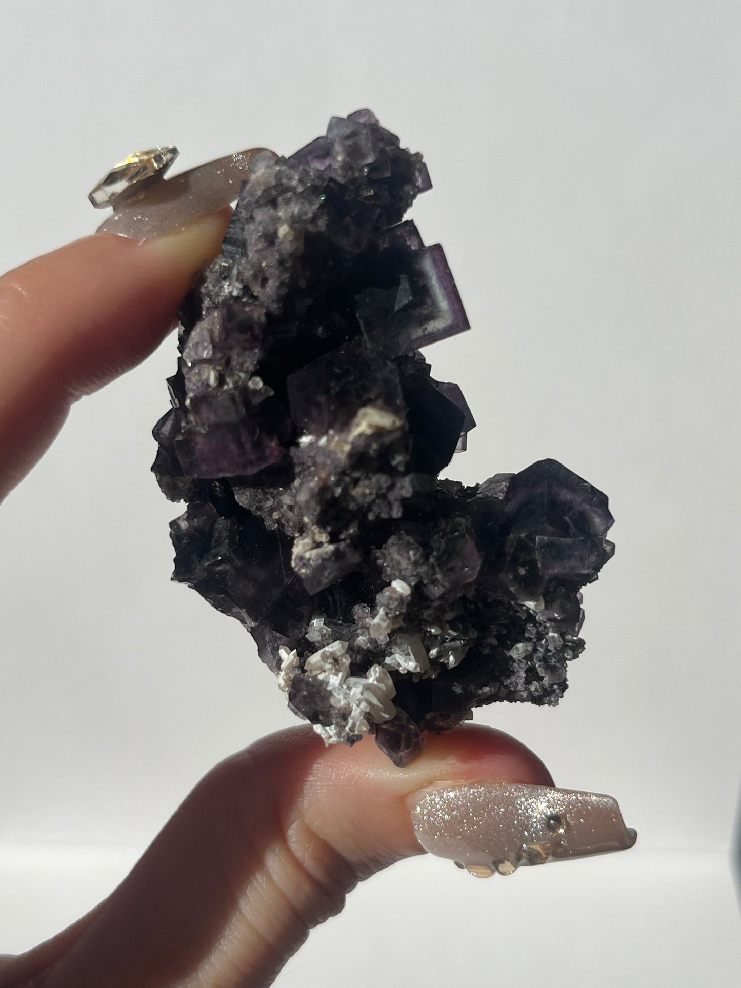 Phantom Purple Okorusu Fluorite Specimen