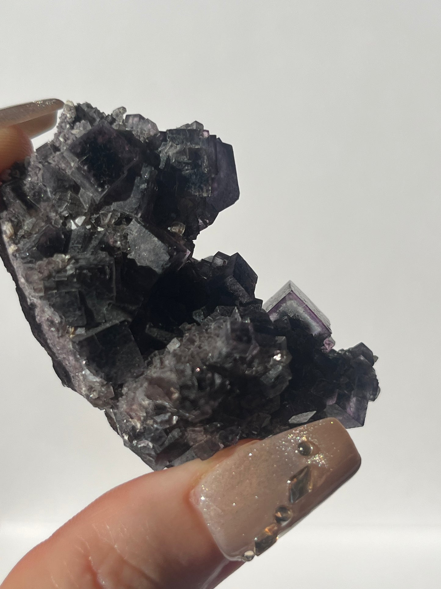 Phantom Purple Okorusu Fluorite Specimen