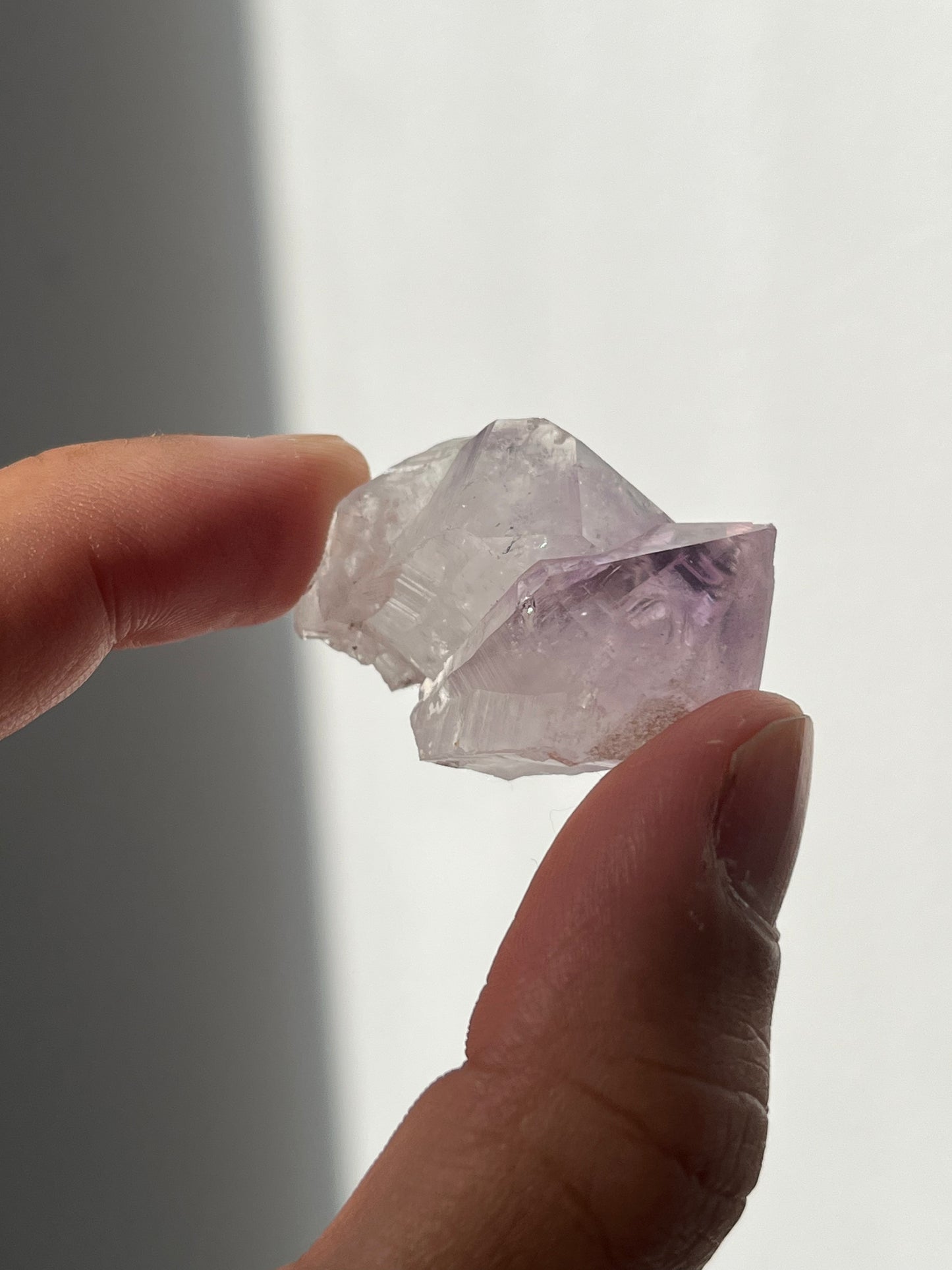 Old Stock Anhui Amethyst Twin Specimen with Druzy Quartz Coating R