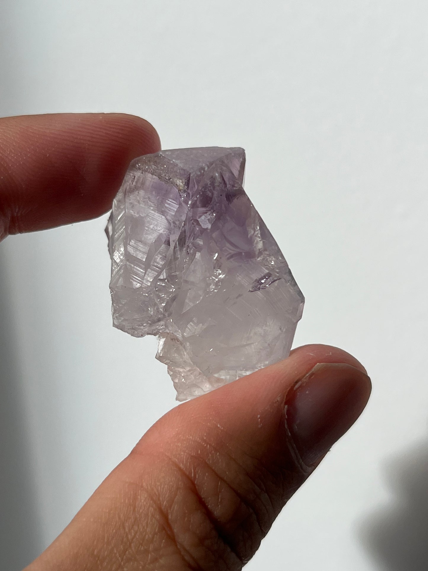 Old Stock Anhui Amethyst Twin Specimen with Druzy Quartz Coating R