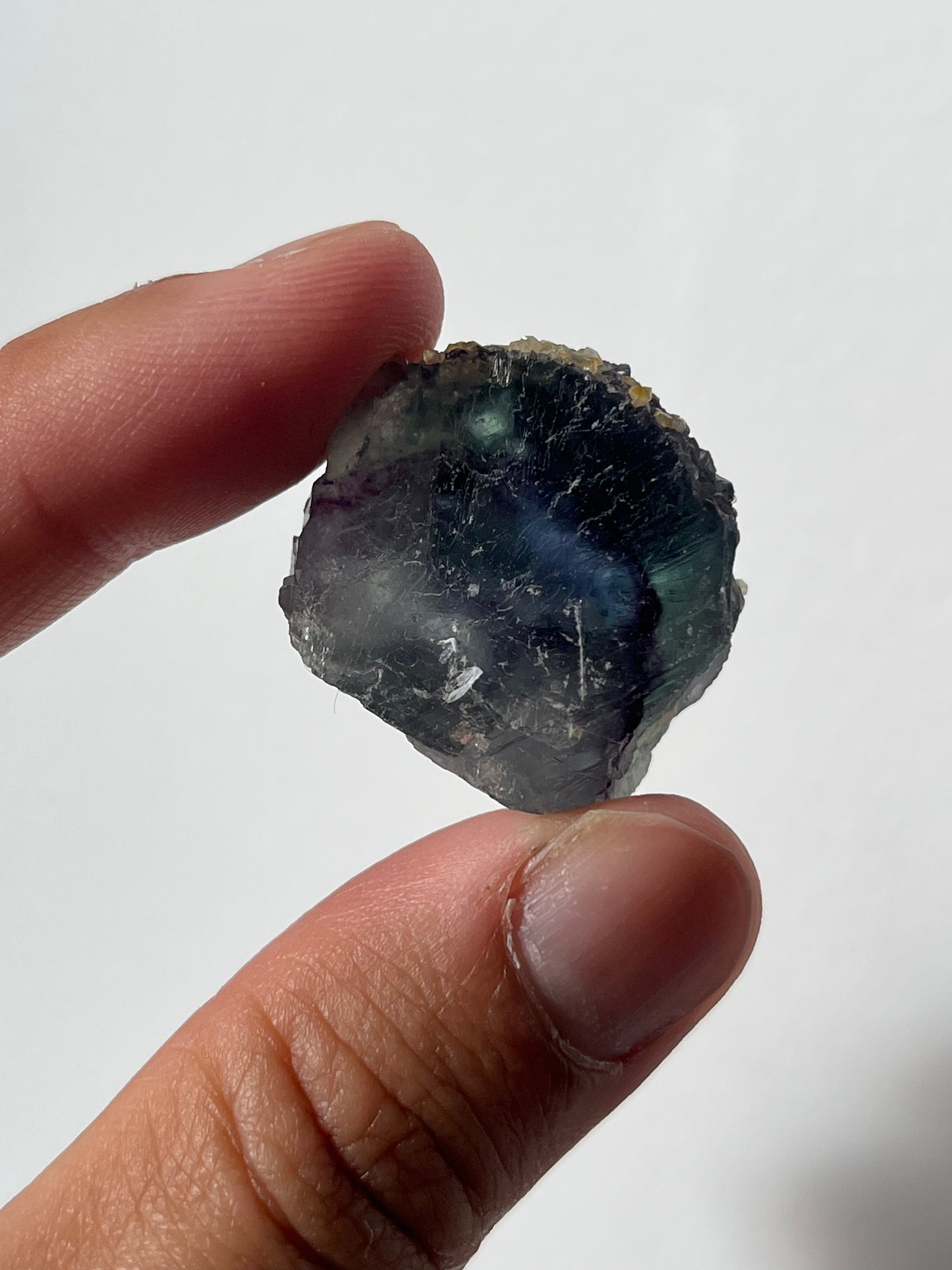 Green Omehane Fluorite Specimen with Ultramarine Zoning B