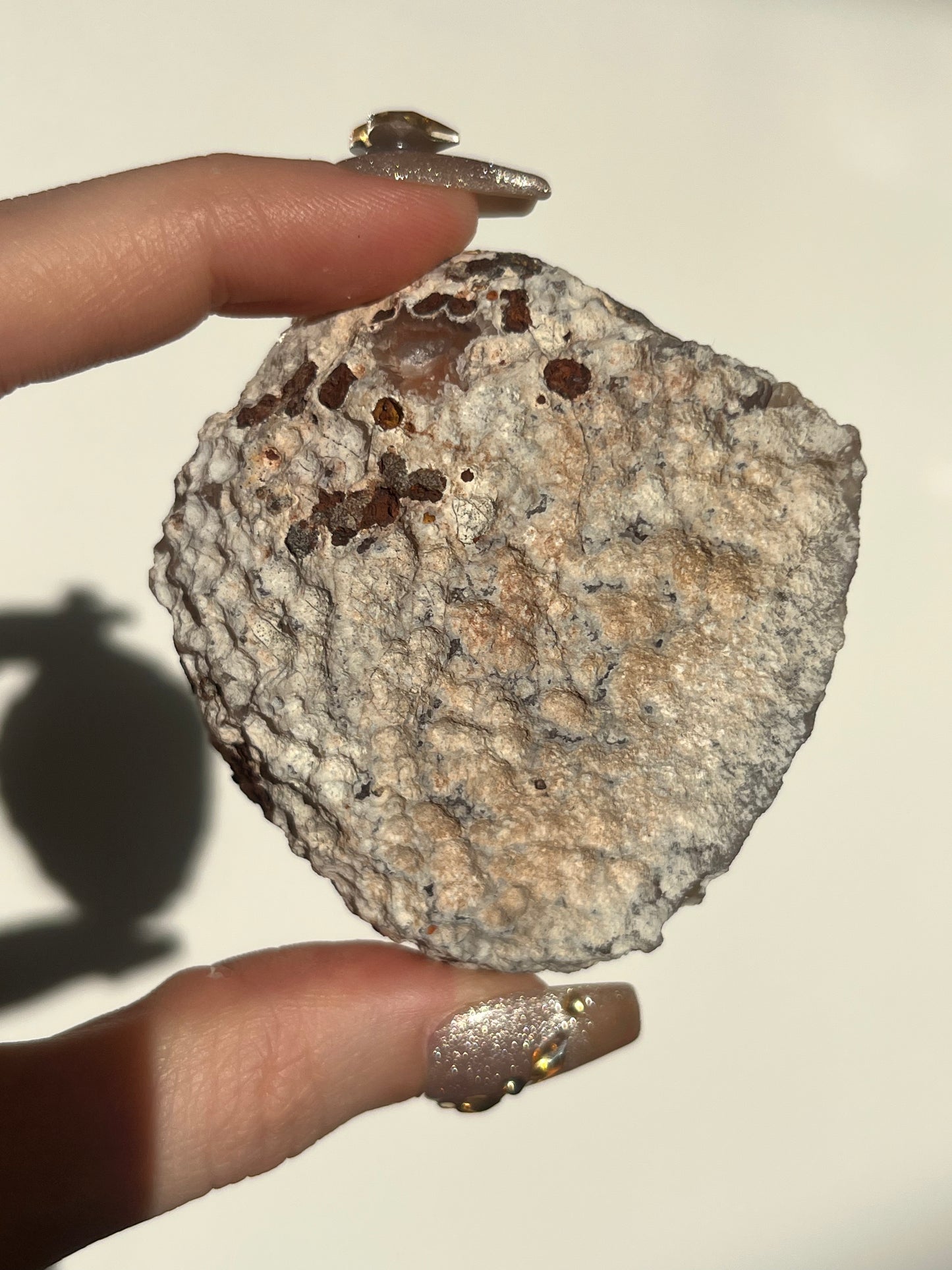 ‘Atlas’ Orange Laguna Agate with Quartz Geode