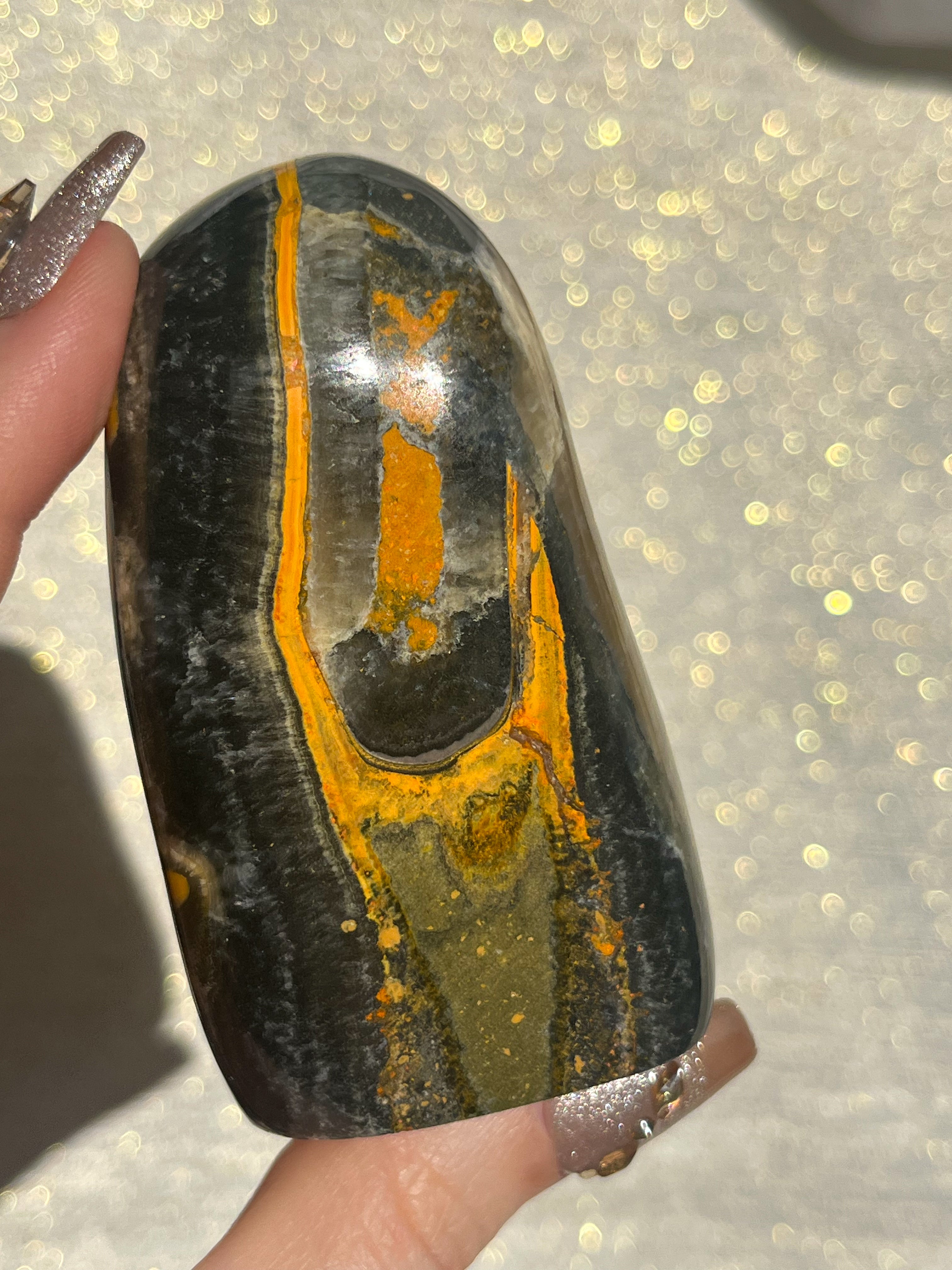 Bumblebee Jasper Eyes Free-Form newest Stone (RARE)