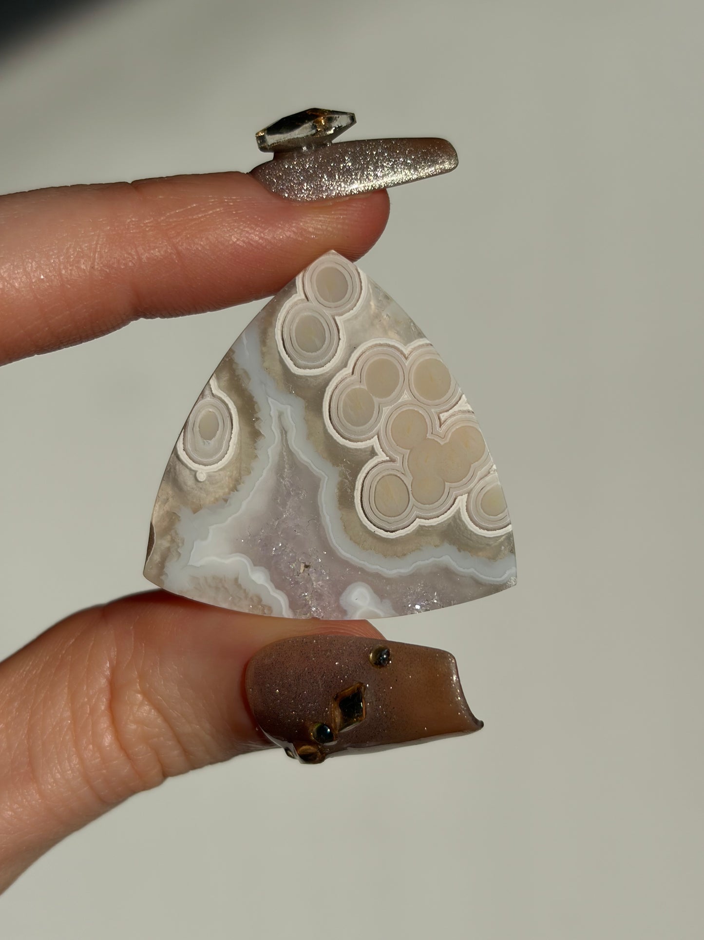 Old Stock Orbicular Nebula Agate Cabochon C (Mined 2023)