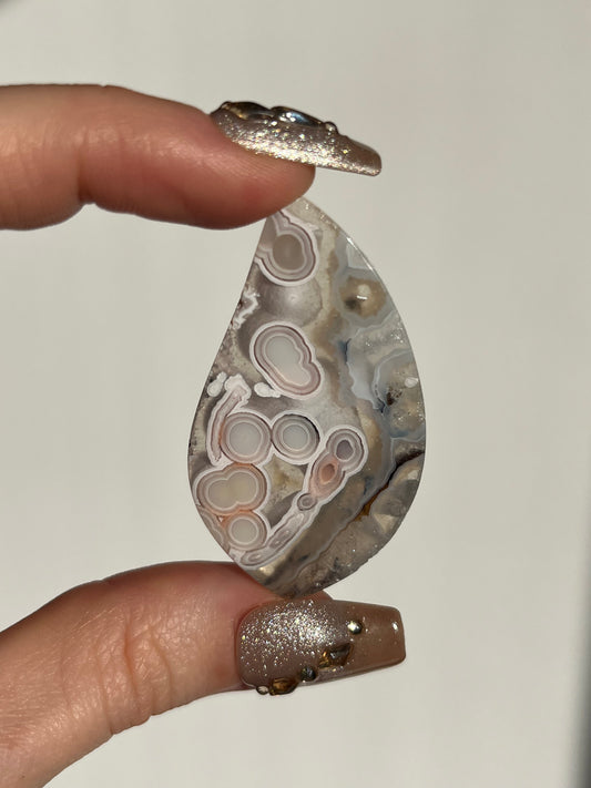 Rare Pink Orbicular Nebula Agate Cabochons (You Choose)