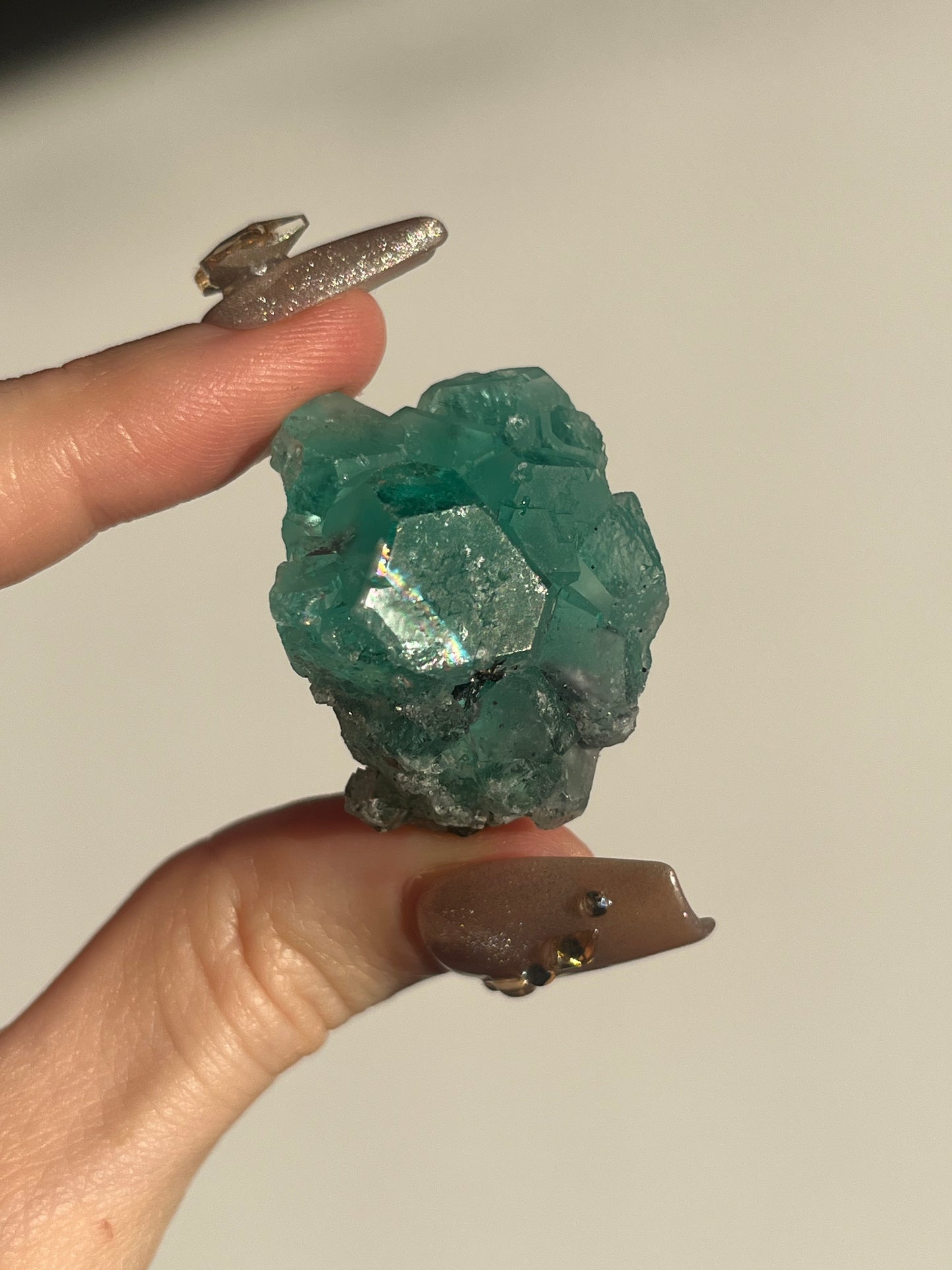 Peruvian Green Fluorite and Pyrite Specimen D