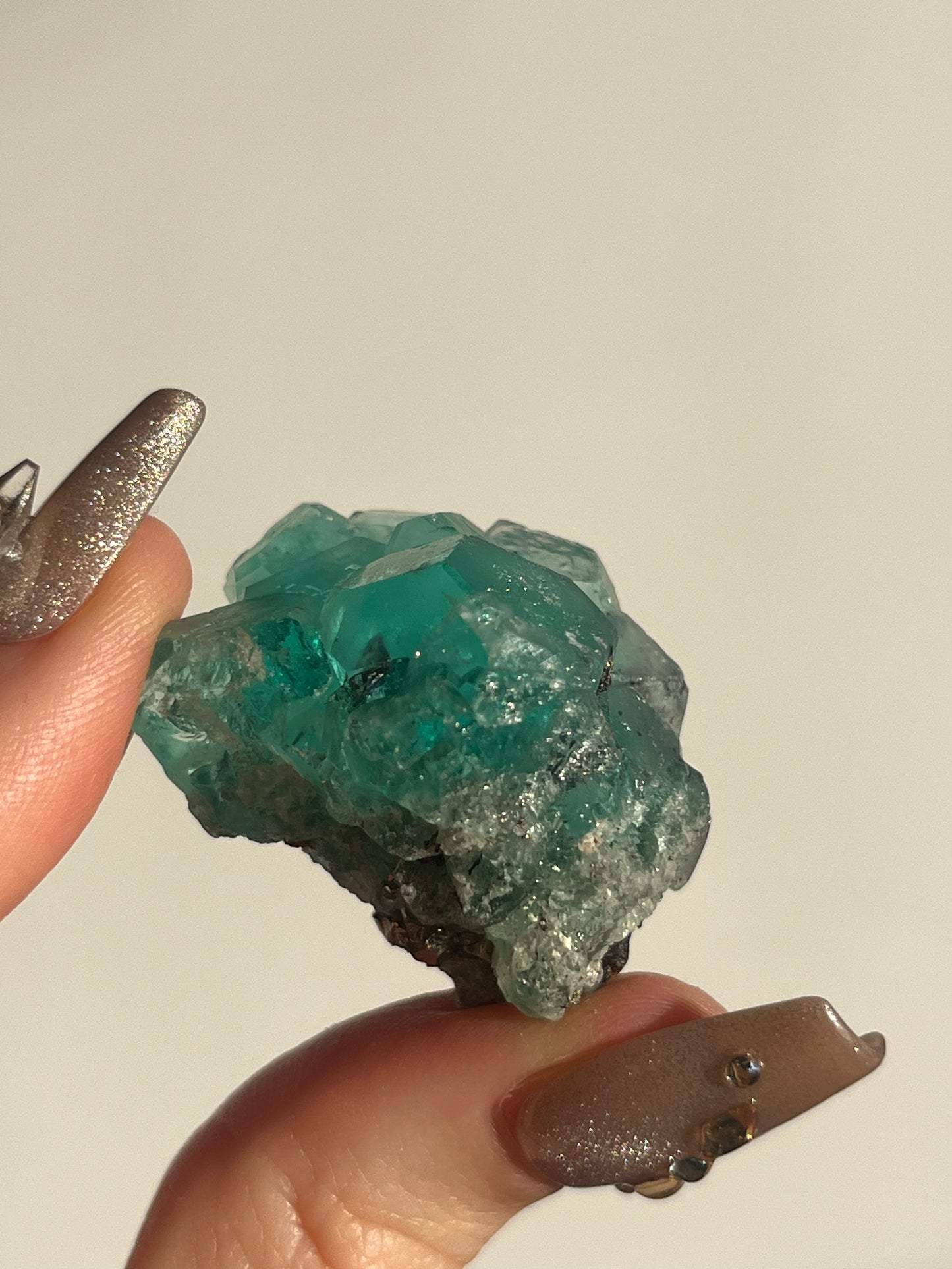 Peruvian Green Fluorite and Pyrite Specimen D