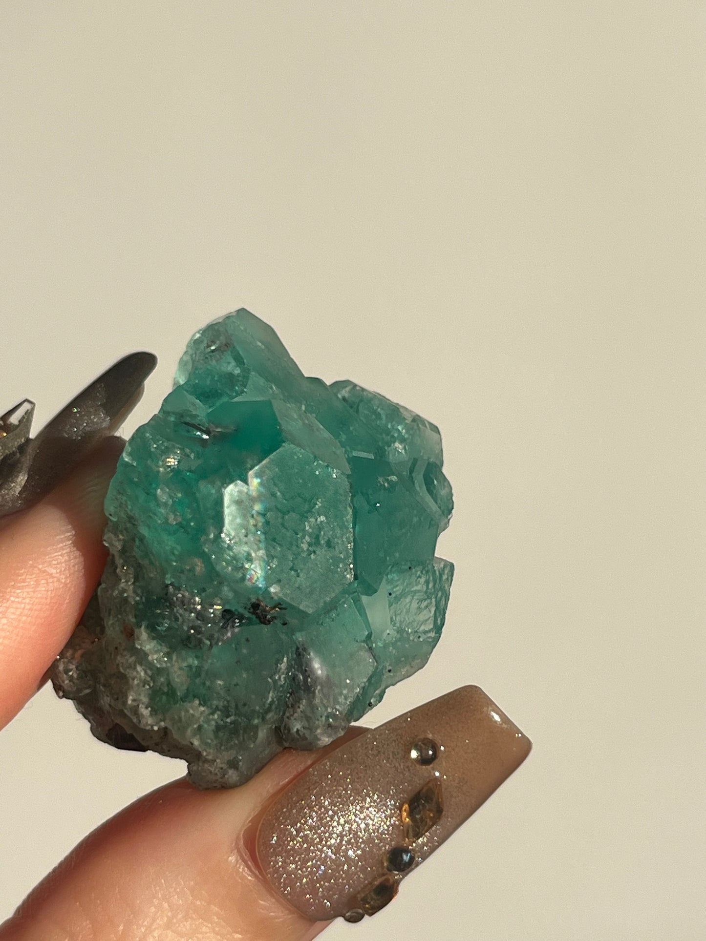Peruvian Green Fluorite and Pyrite Specimen D