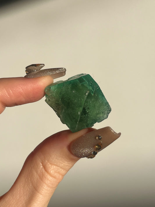 Peruvian Green Fluorite and Pyrite Specimen A