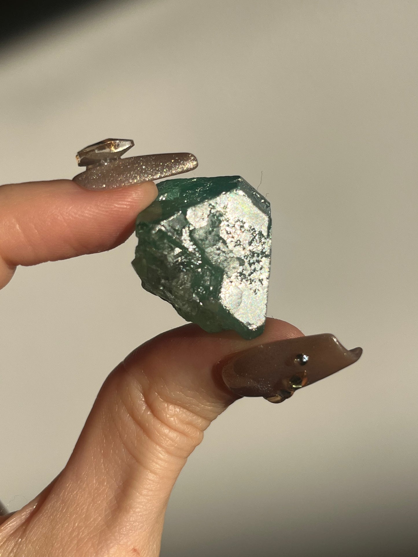 Peruvian Green Fluorite and Pyrite Specimen A