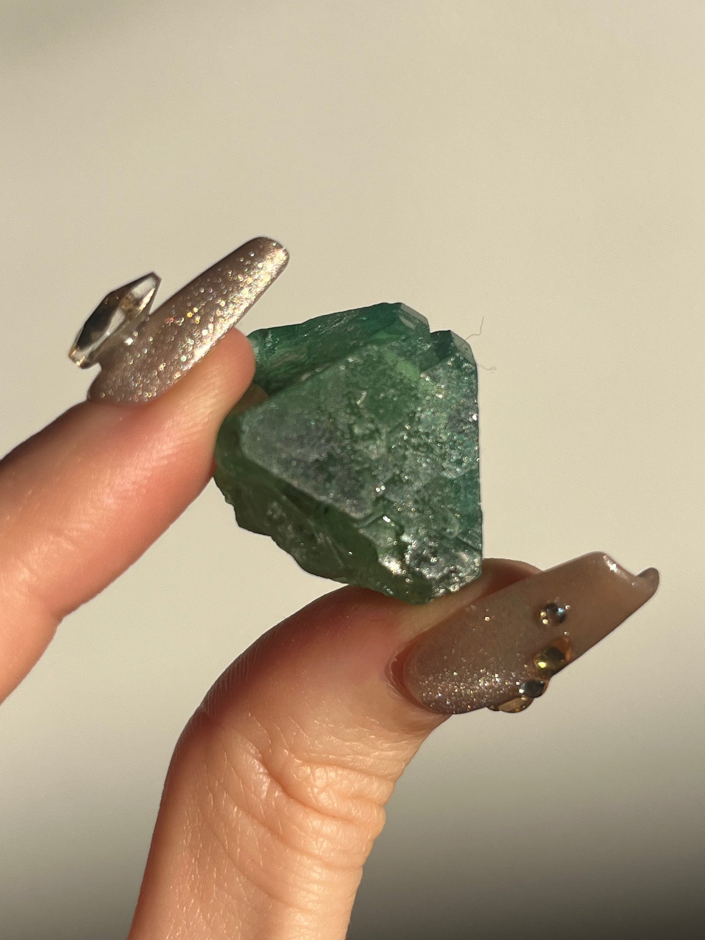 Peruvian Green Fluorite and Pyrite Specimen A