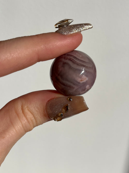 Pink Agua Nueva Agate Sphere A