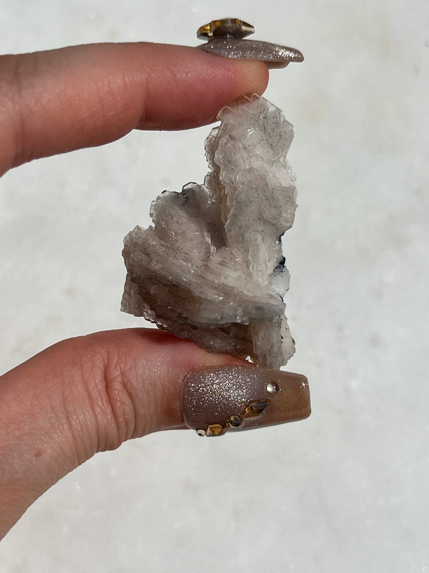 Pink Barite with Galena Specimen #10