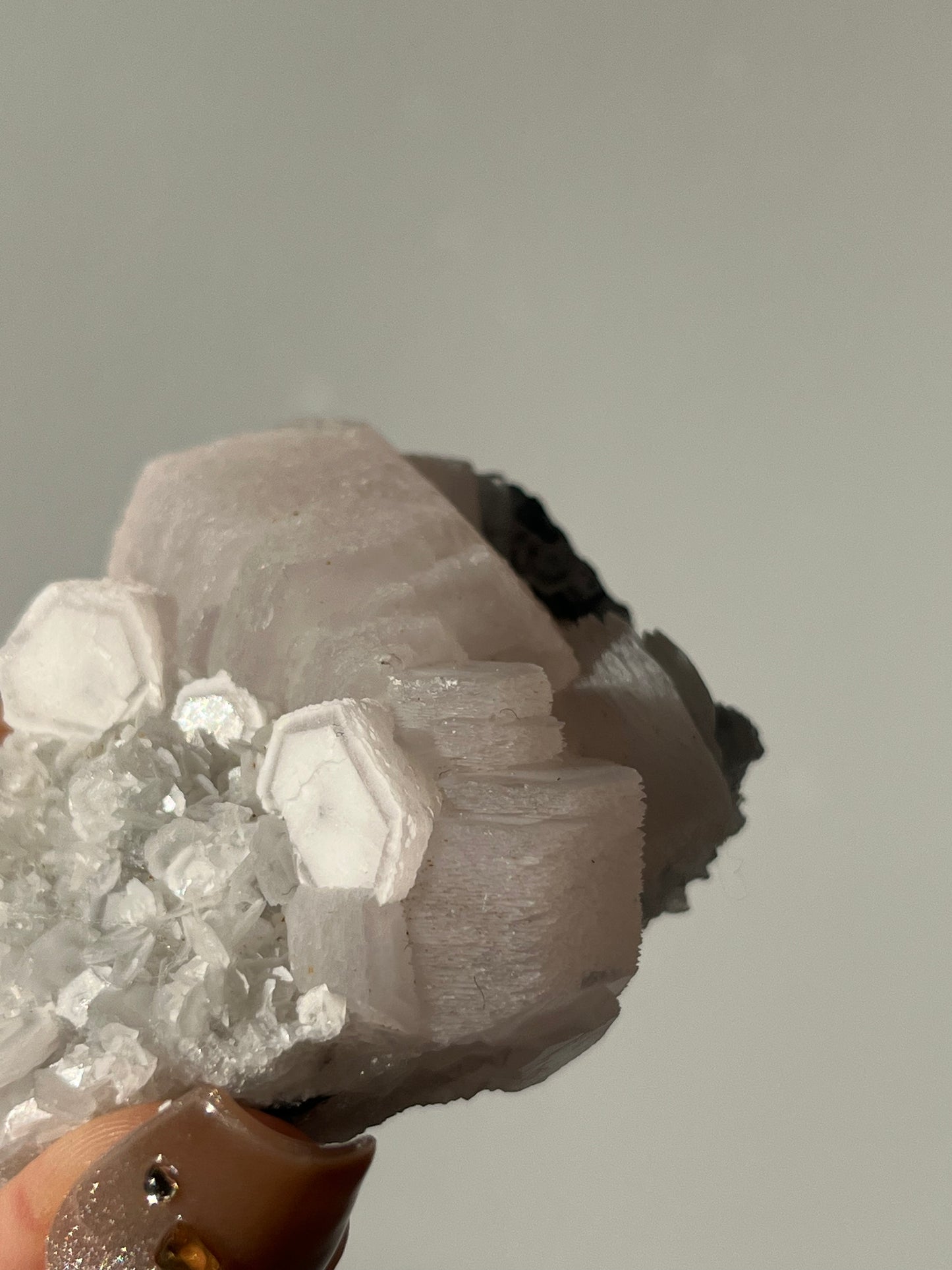 Pink Coin Calcite Specimen B