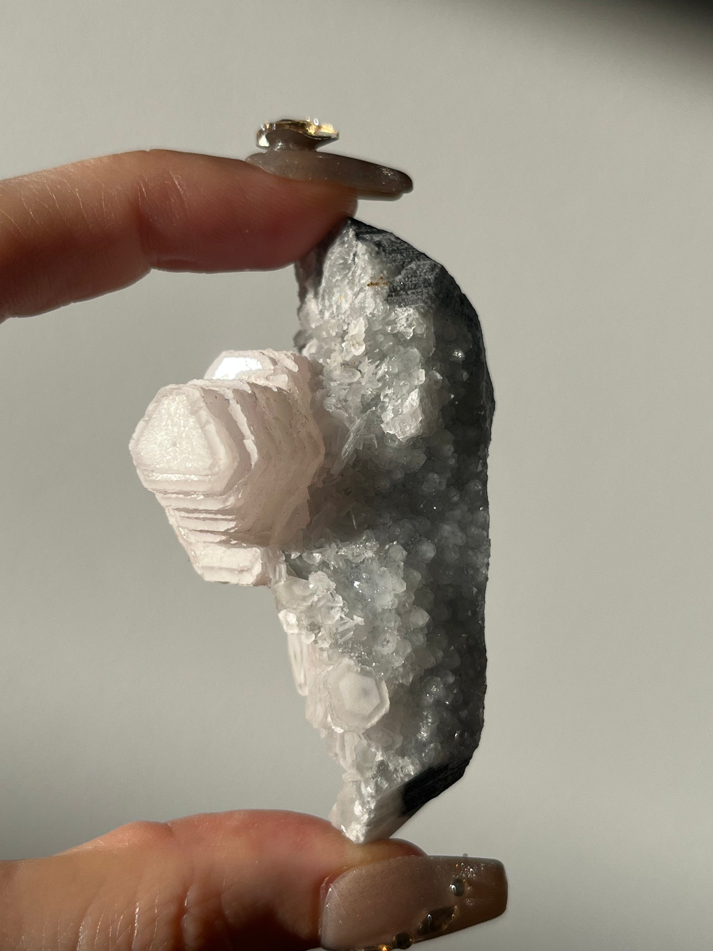 Pink Coin Calcite Specimen C