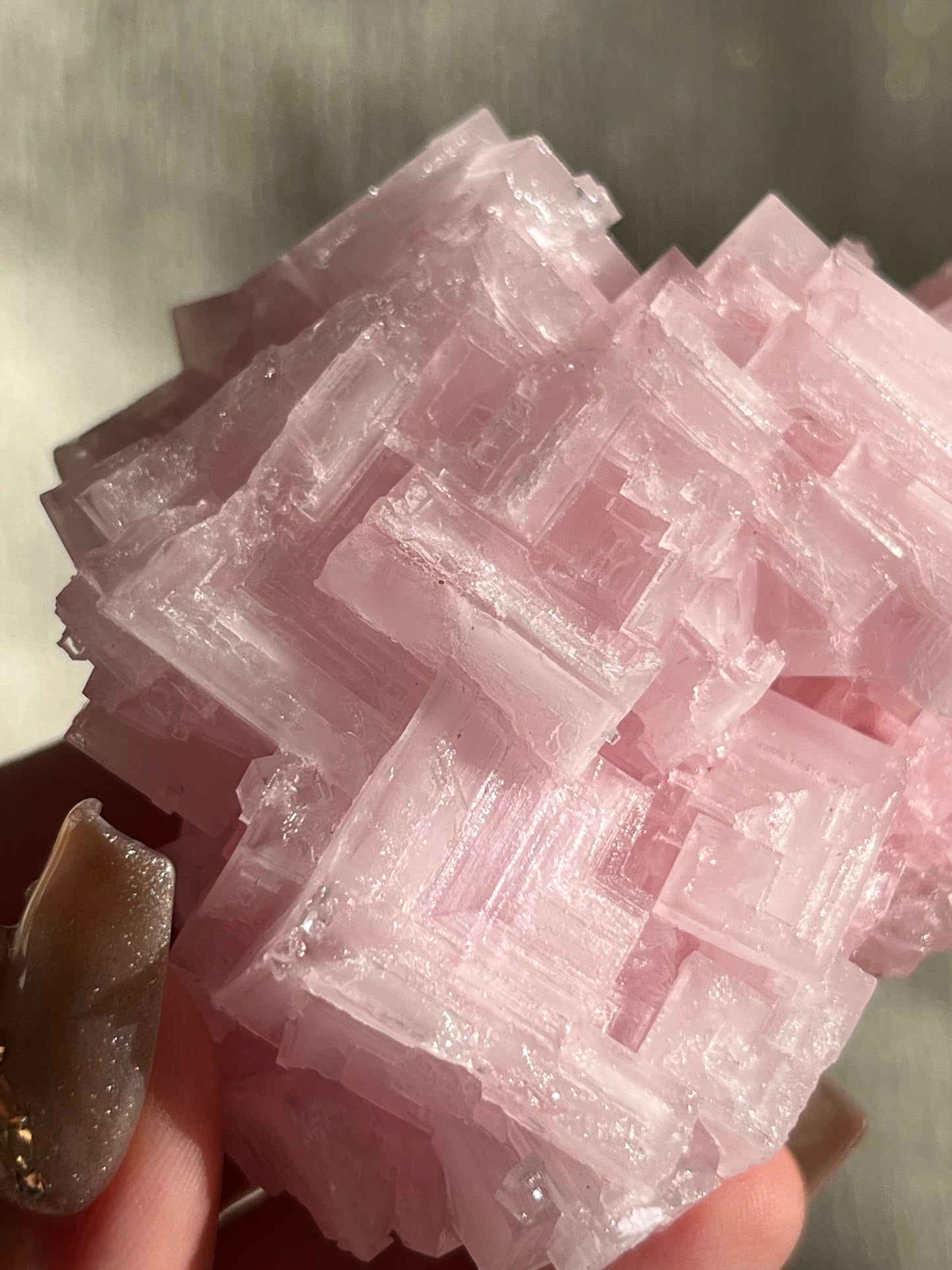 Pink Halite Cluster #A