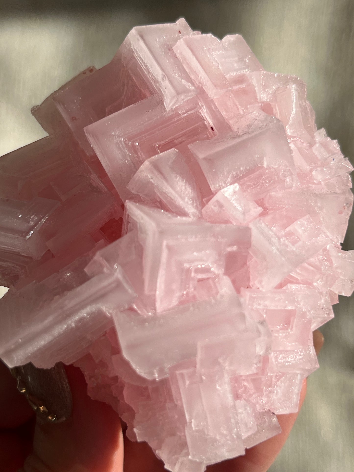 Pink Halite Cluster #D