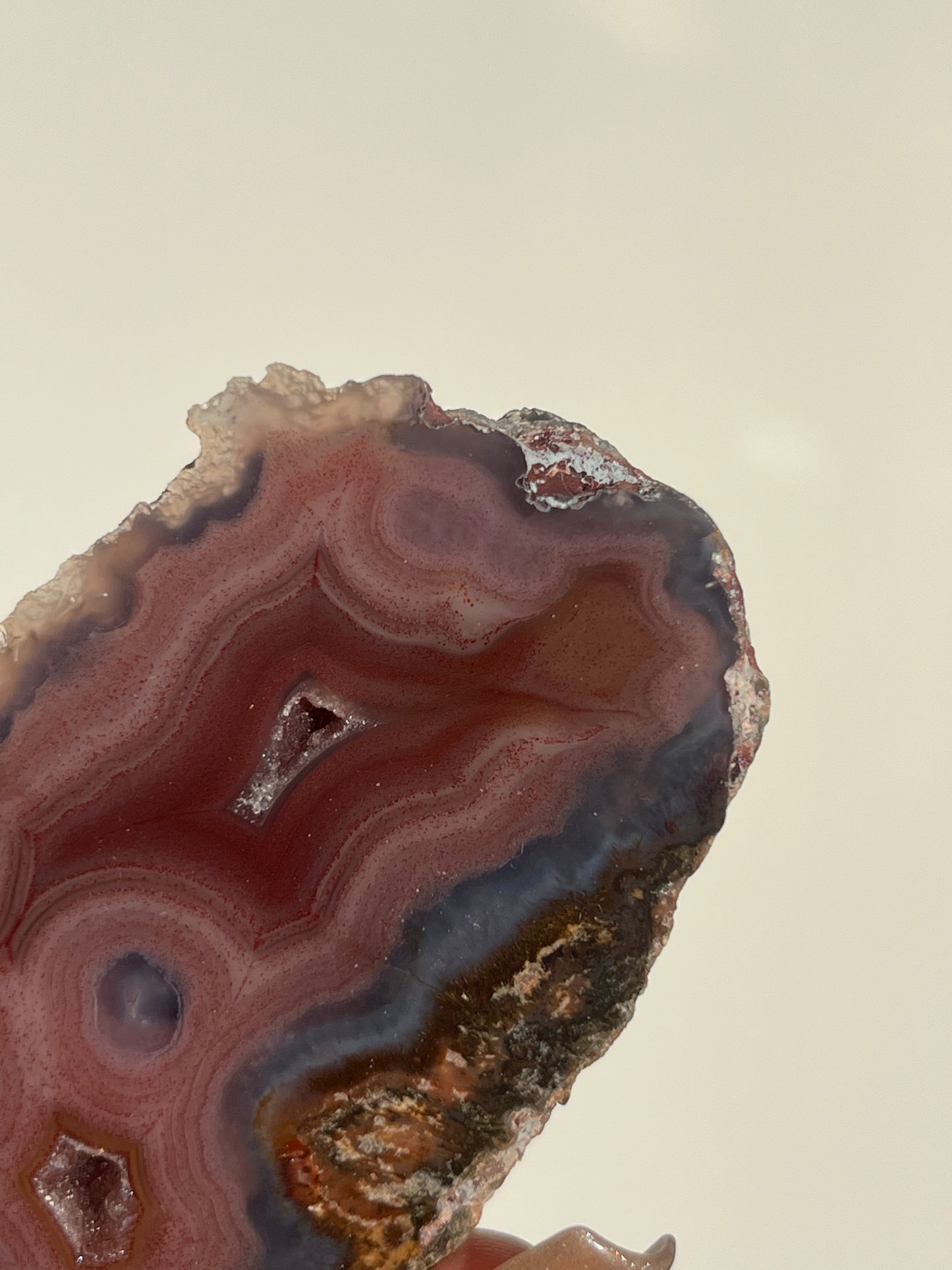 ‘Velour Sisters’ Smiling Face Pink & Blue Laguna Agate Pair