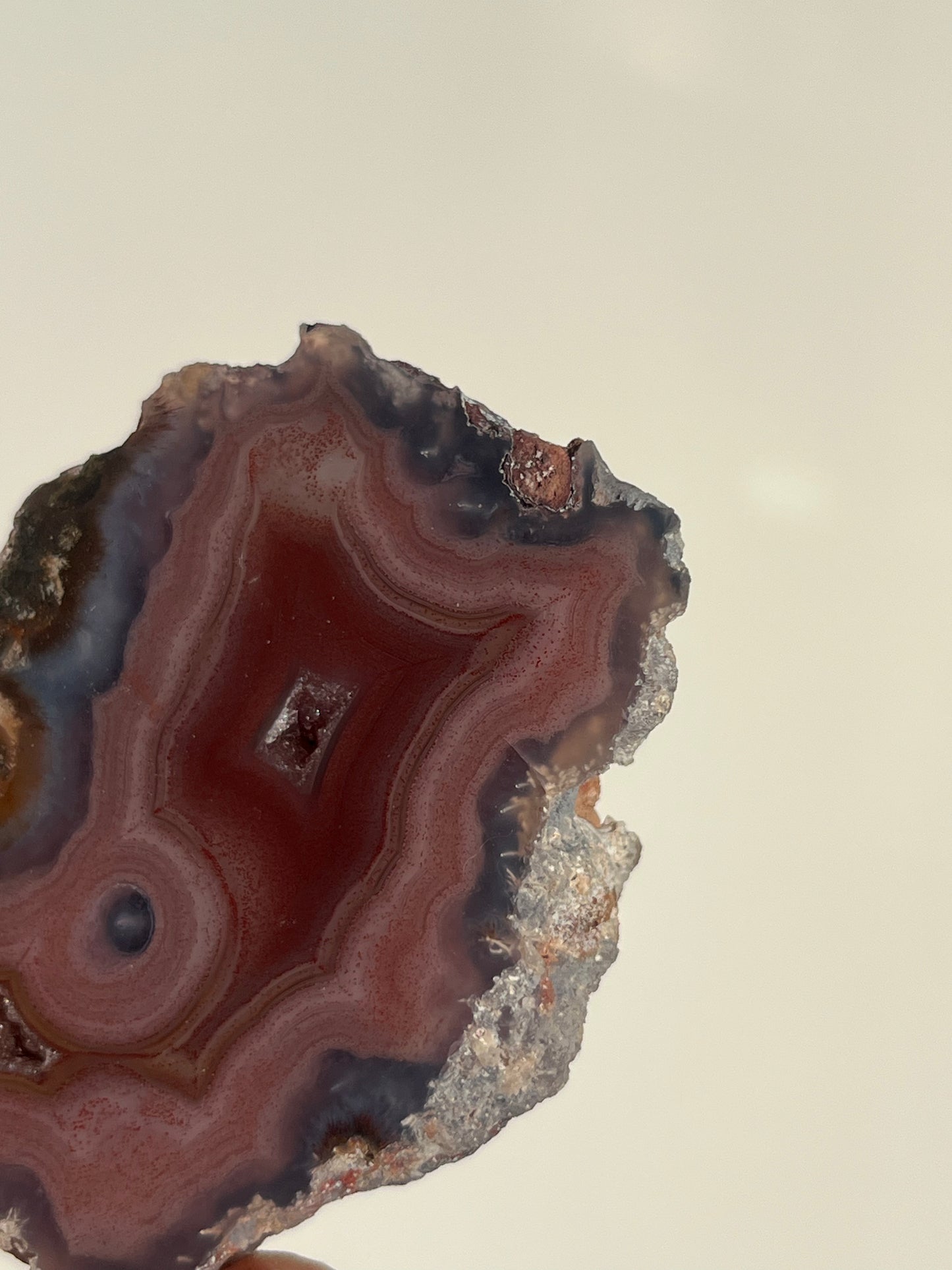 ‘Velour Sisters’ Smiling Face Pink & Blue Laguna Agate Pair