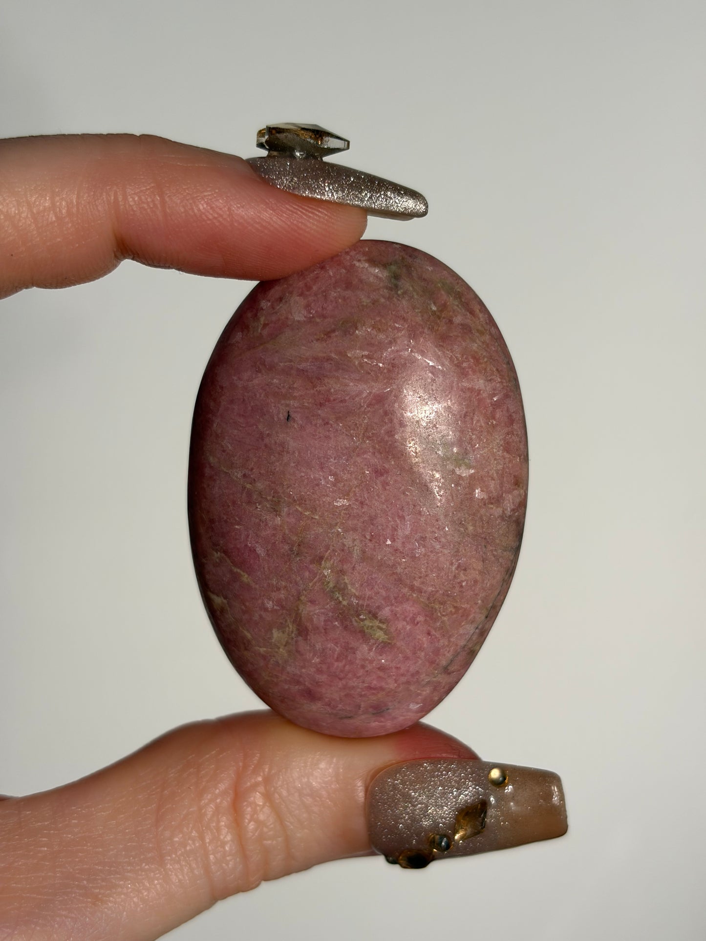 Indonesian Rhodonite and Manganese Included Palmstone B