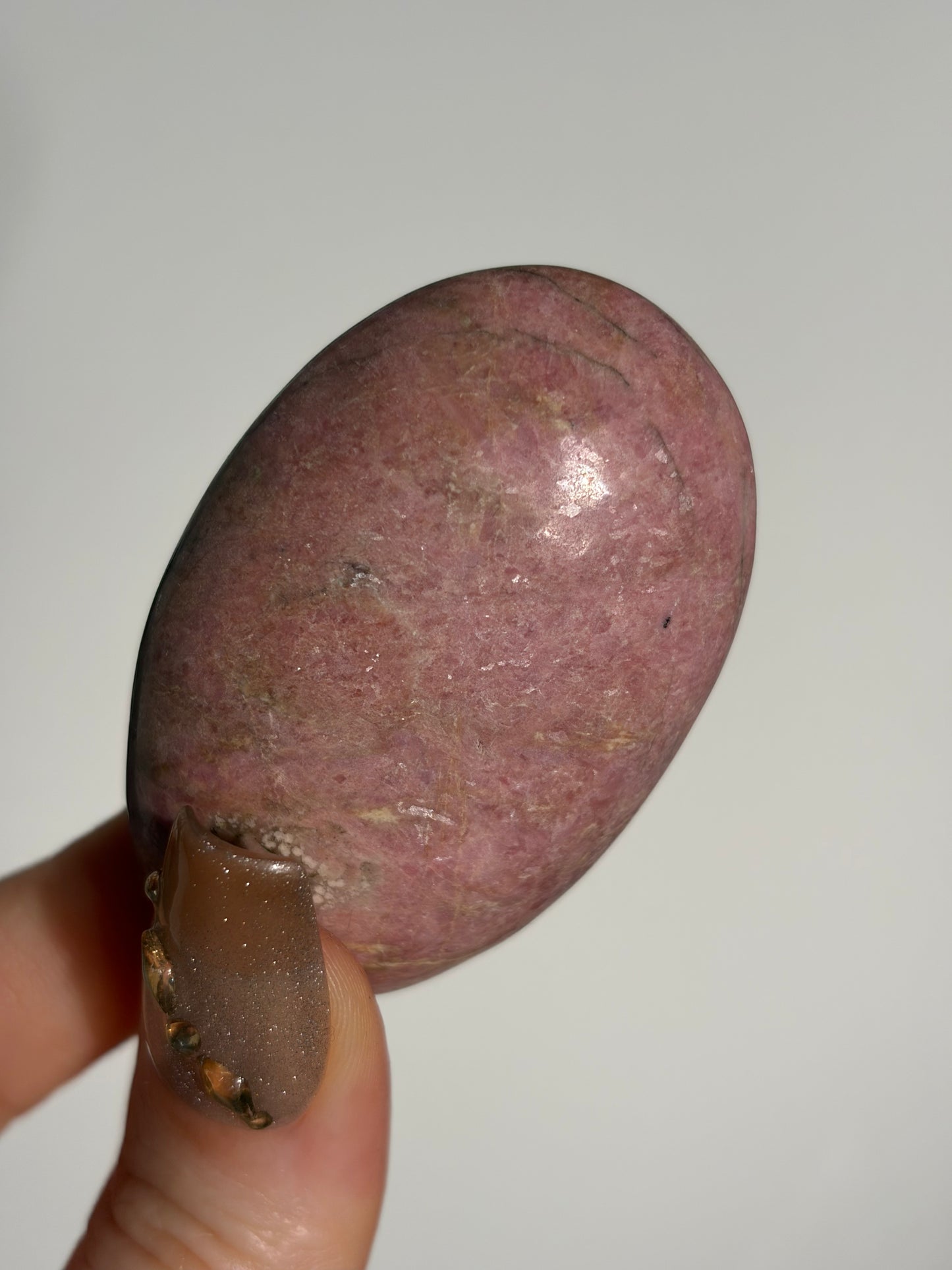 Indonesian Rhodonite and Manganese Included Palmstone B