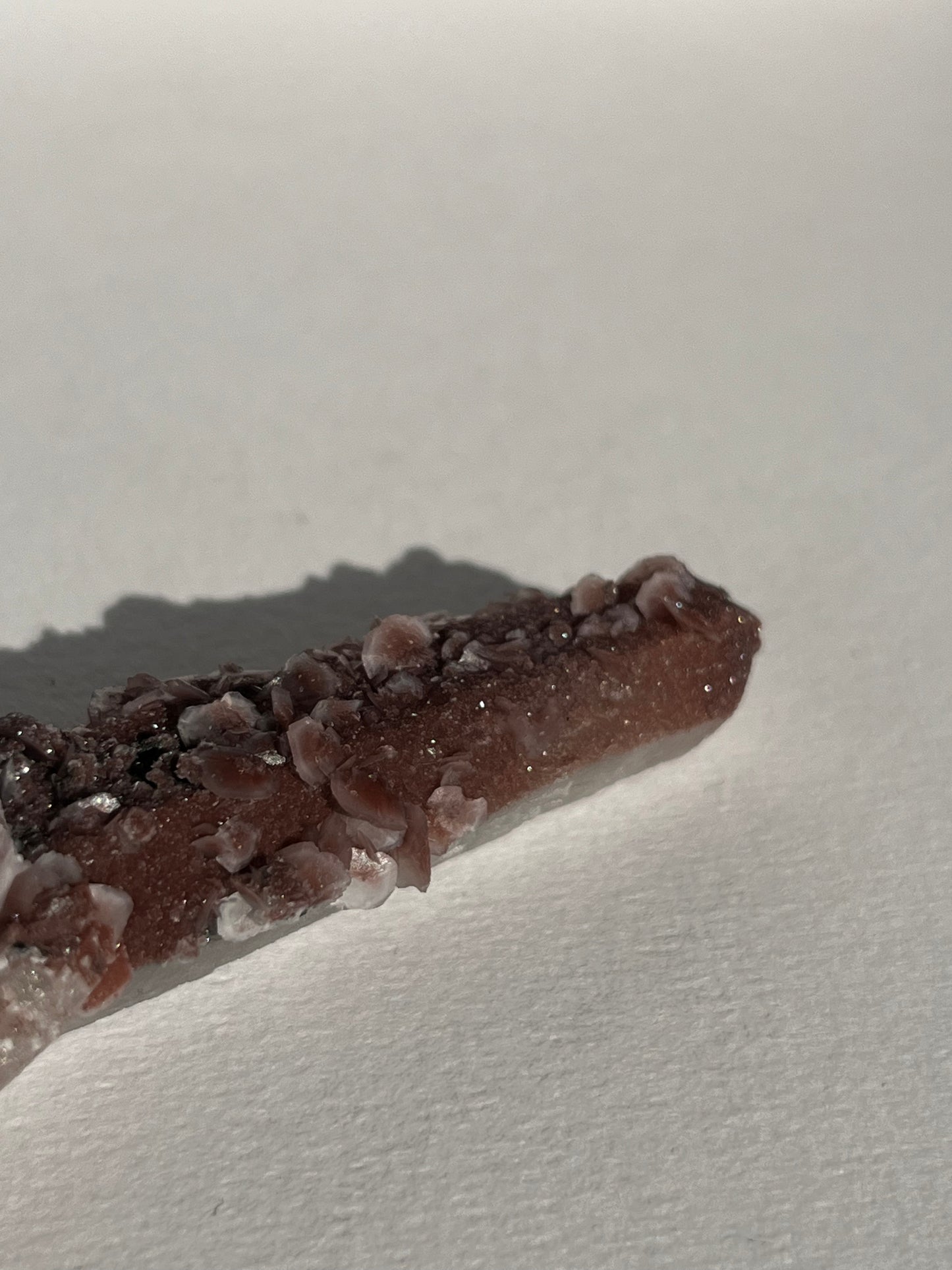 Pink Sakura Blossom Calcite on Quartz Specimen F