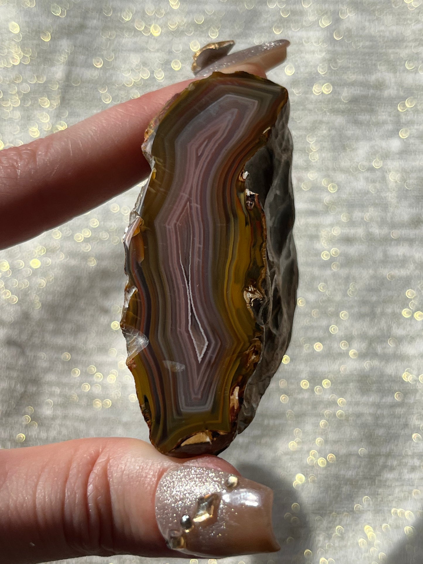 “Roseblush Stratum” Pink West Indonesian Agate Pair A