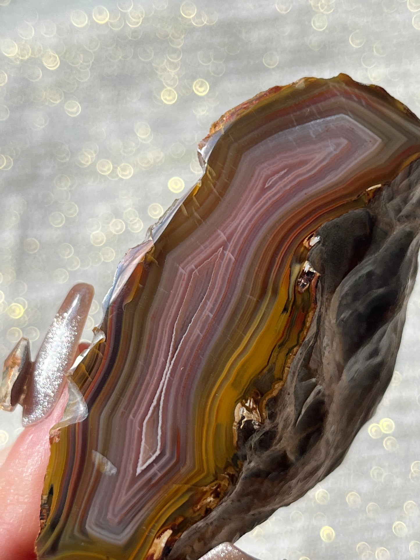 “Roseblush Stratum” Pink West Indonesian Agate Pair A