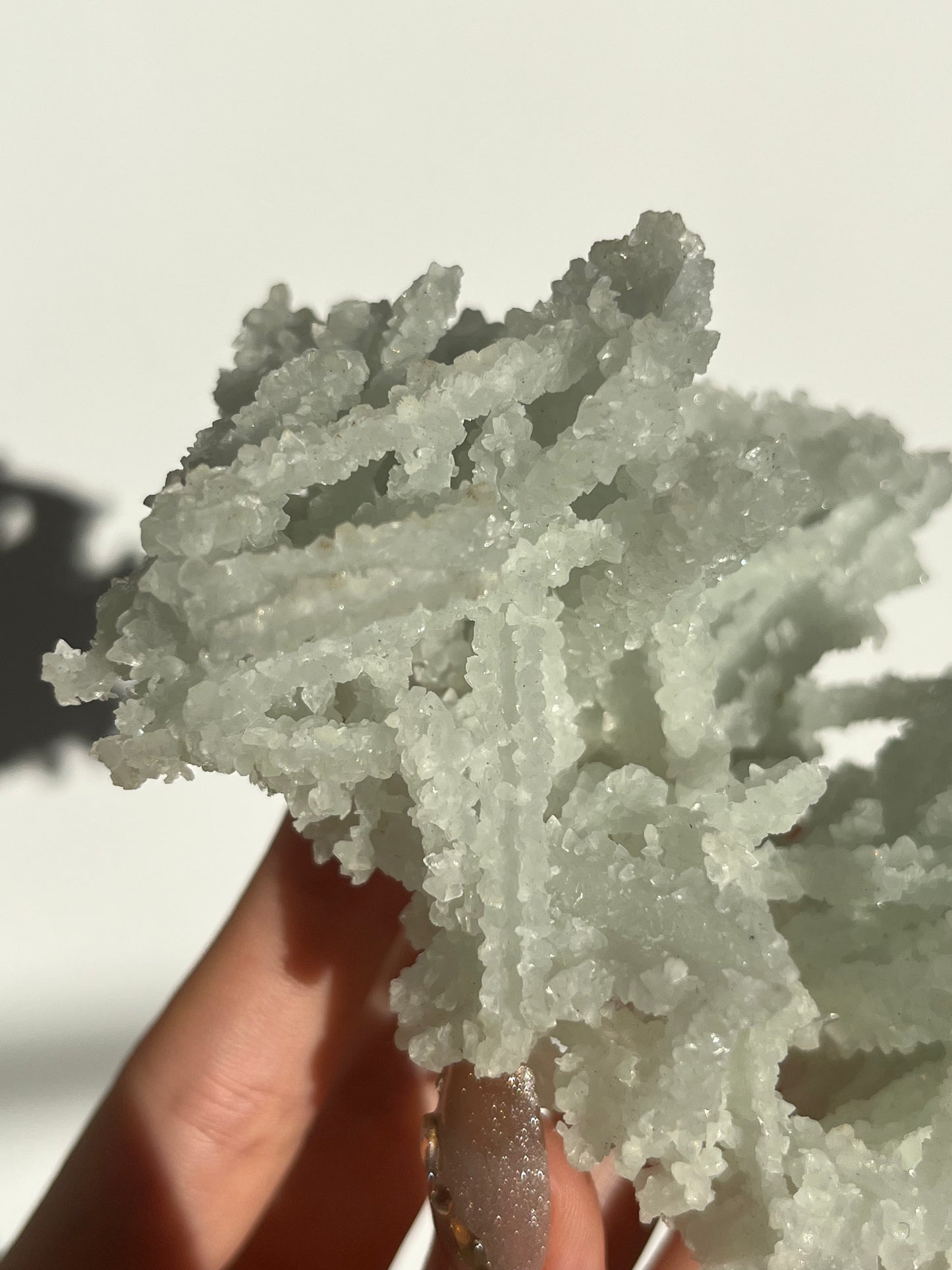 Prehnite on Laumontite Specimen