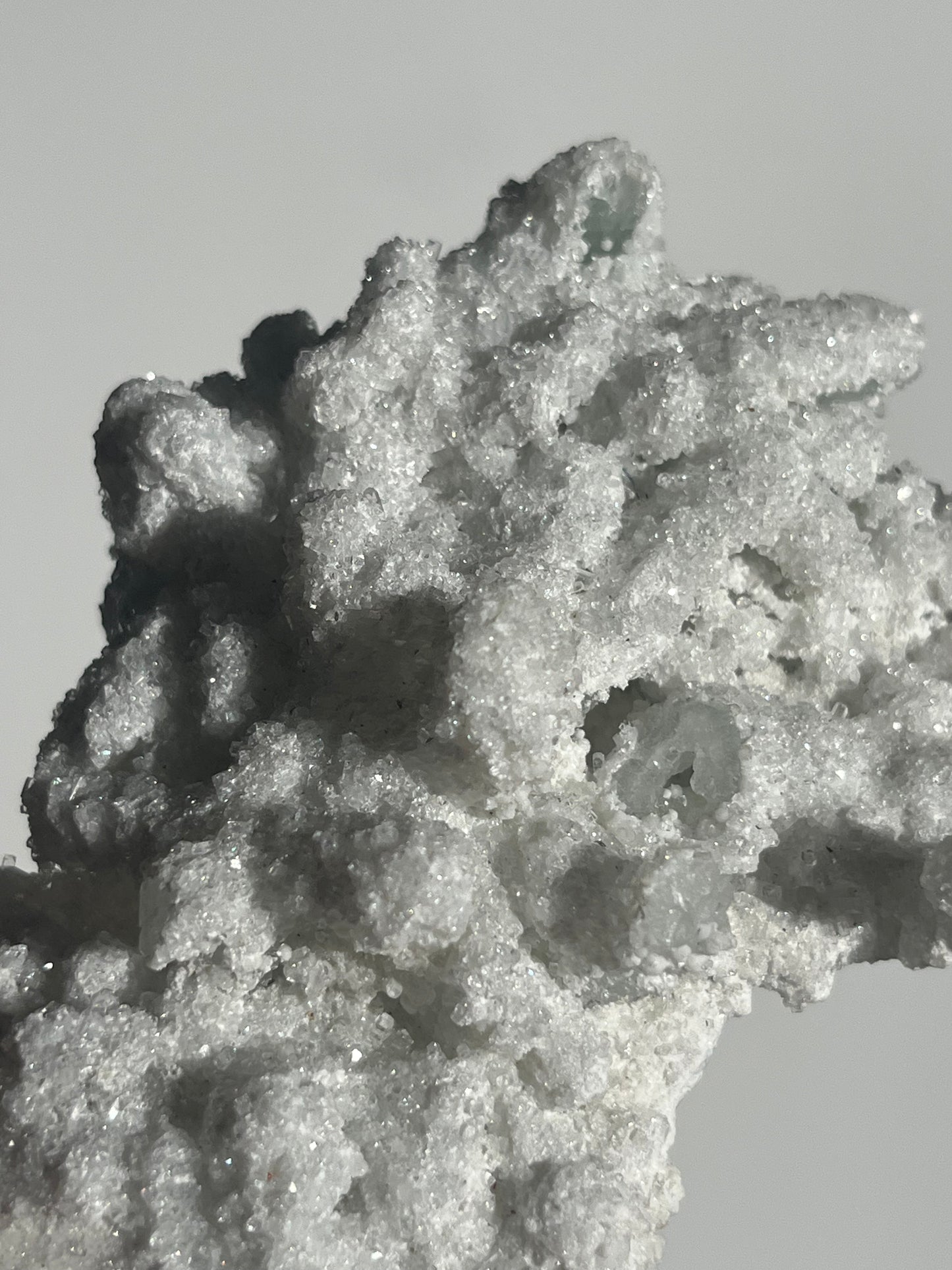 Prehnite on Laumontite with Apophyllite, Gyrolite and Mordenite Specimen D
