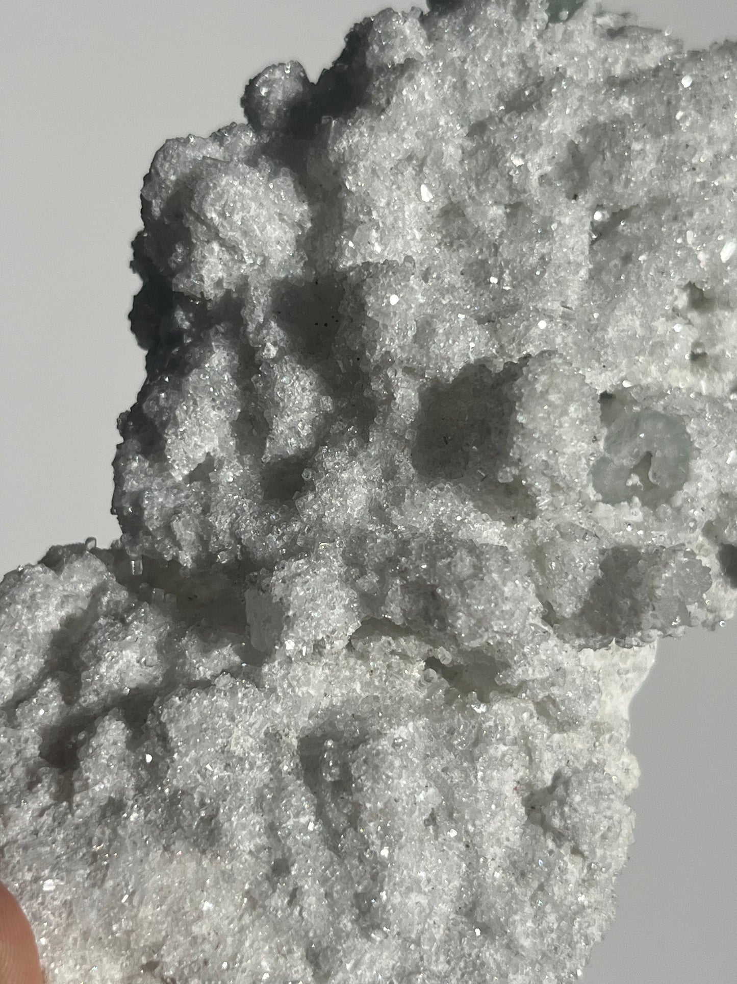 Prehnite on Laumontite with Apophyllite, Gyrolite and Mordenite Specimen D
