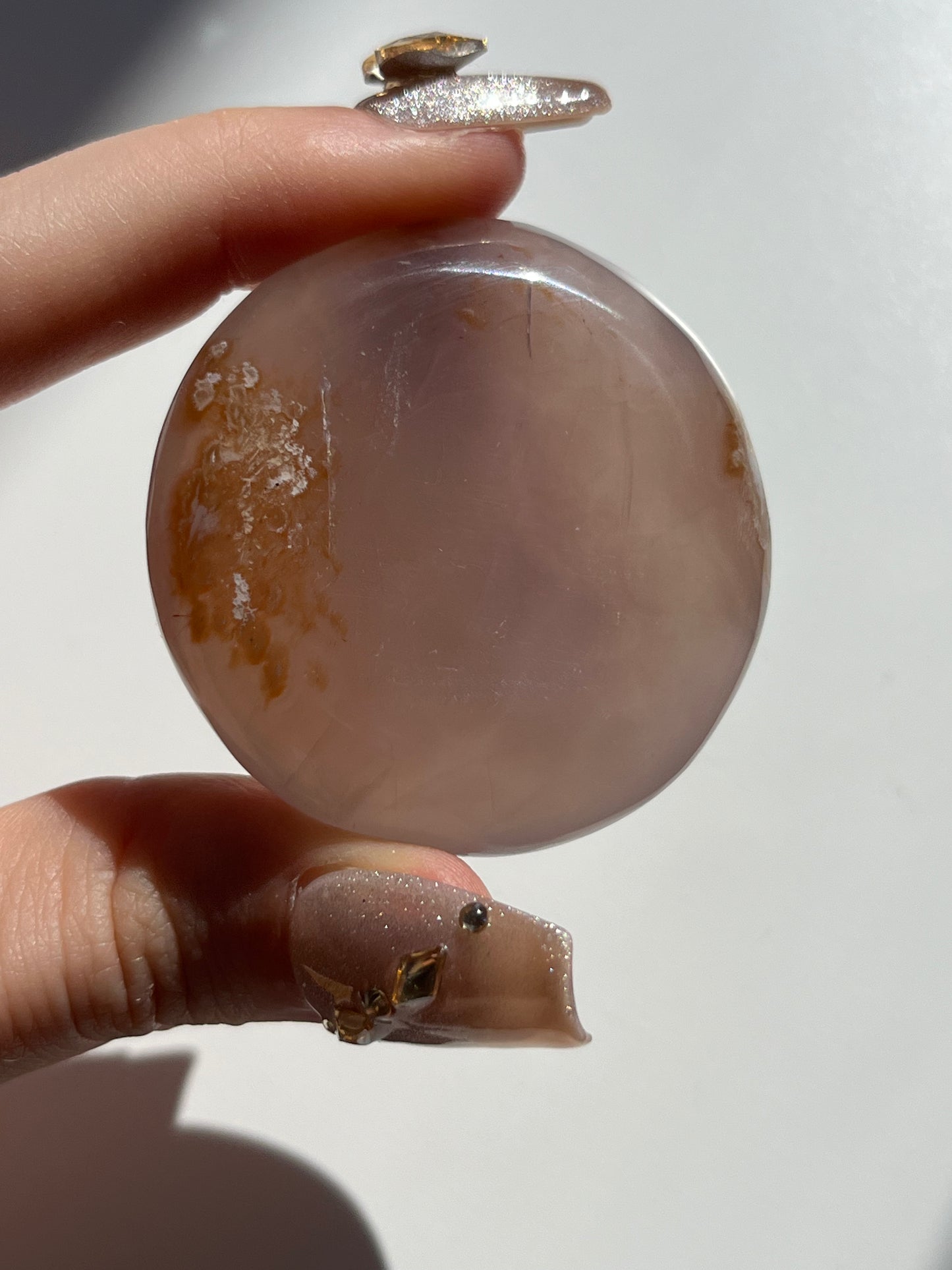 Purple Chalcedony Flatstone #A