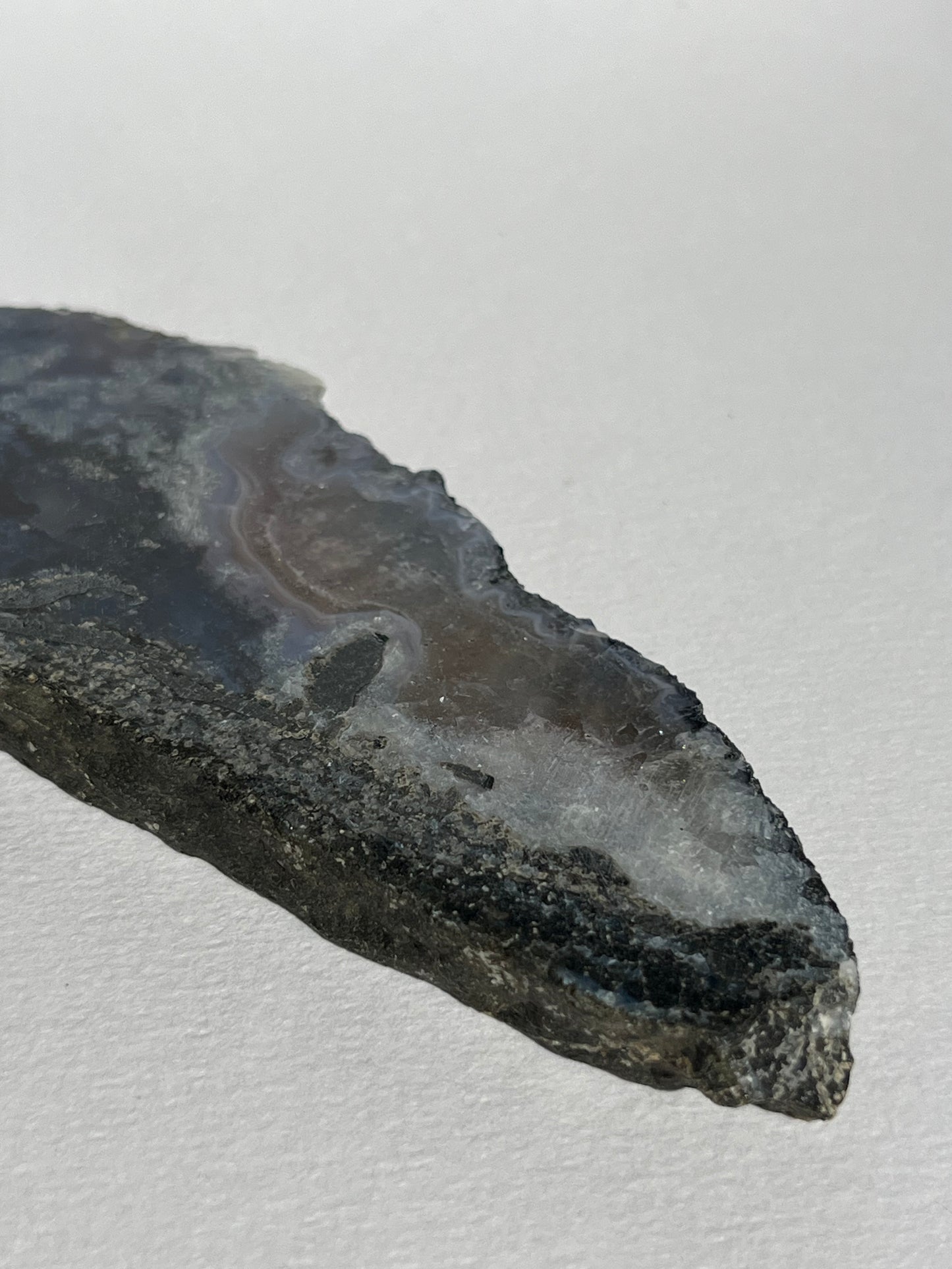 Purple Chalcedony with Green Moss and Hematoid Quartz Slab C