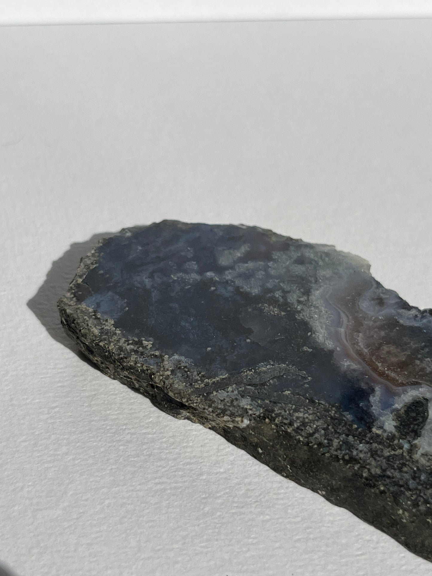 Purple Chalcedony with Green Moss and Hematoid Quartz Slab C