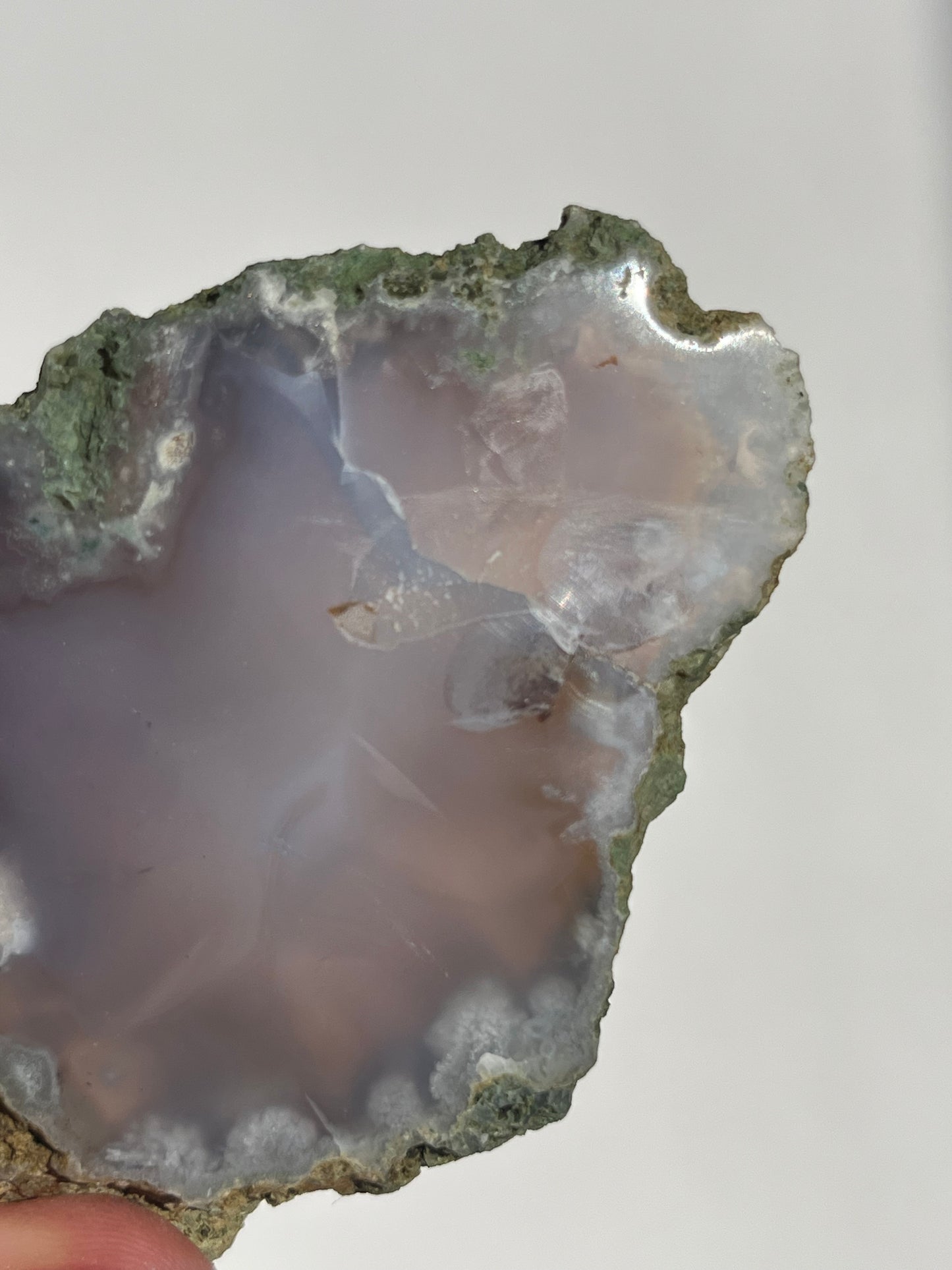 Banded Purple Flower Chalcedony Slab B