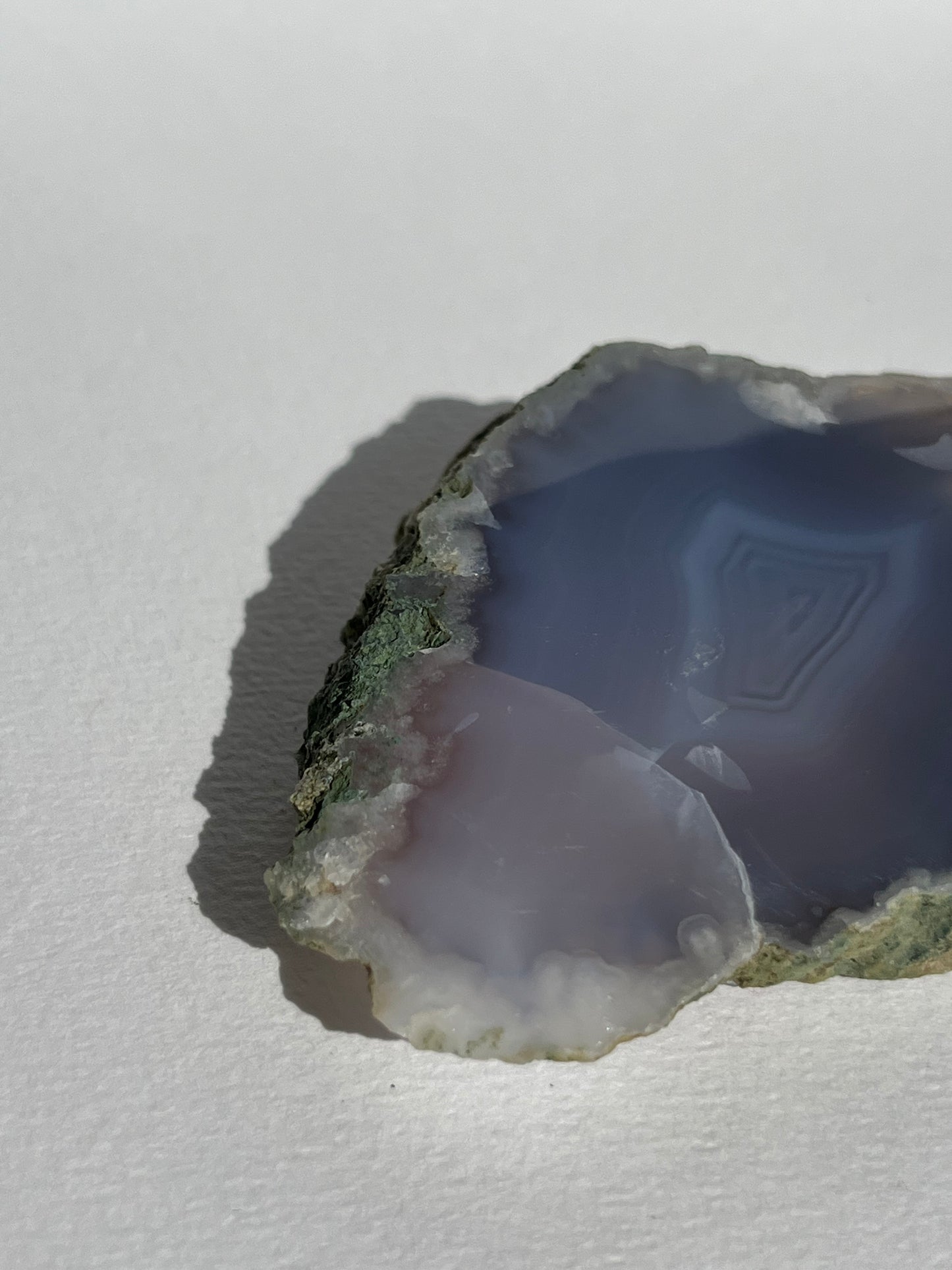 Banded Purple Flower Chalcedony Slab B