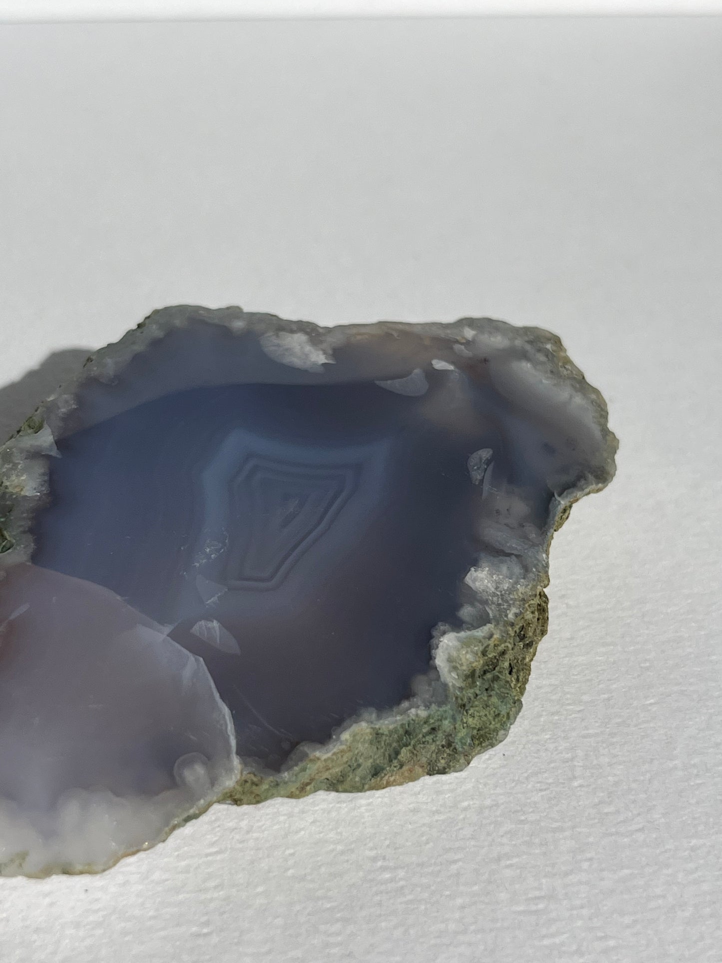 Banded Purple Flower Chalcedony Slab B