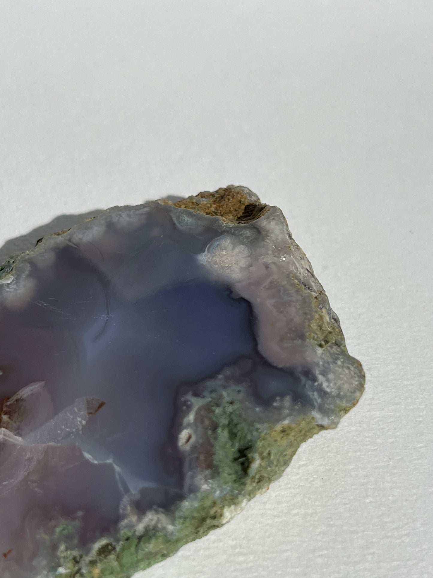 Banded Purple Flower Chalcedony Slab B