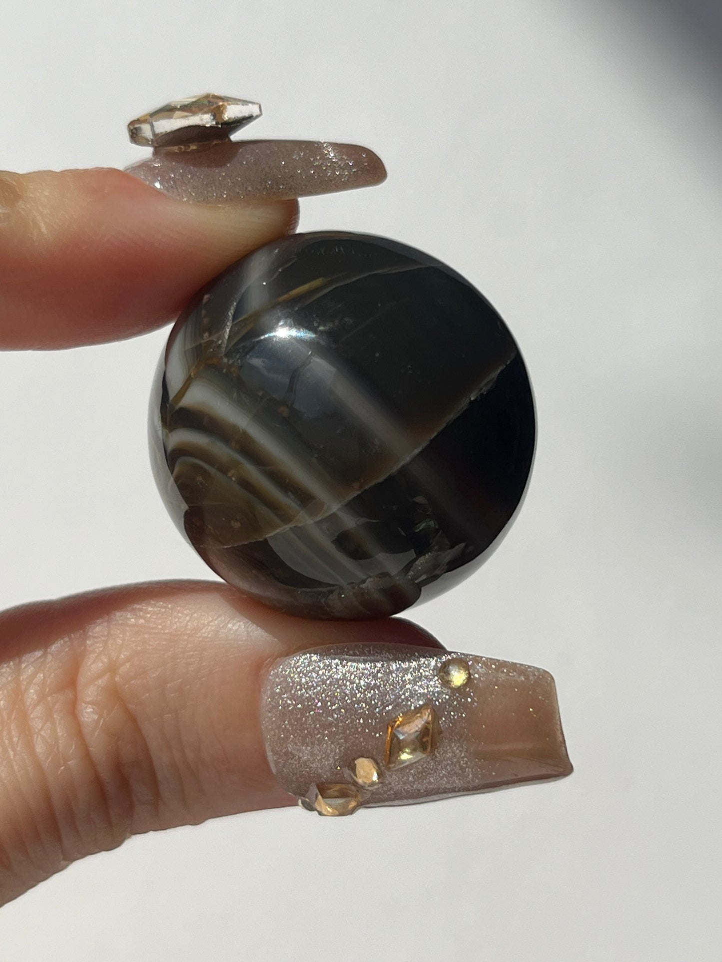 Banded East Indonesian Agate Sphere (You Choose)