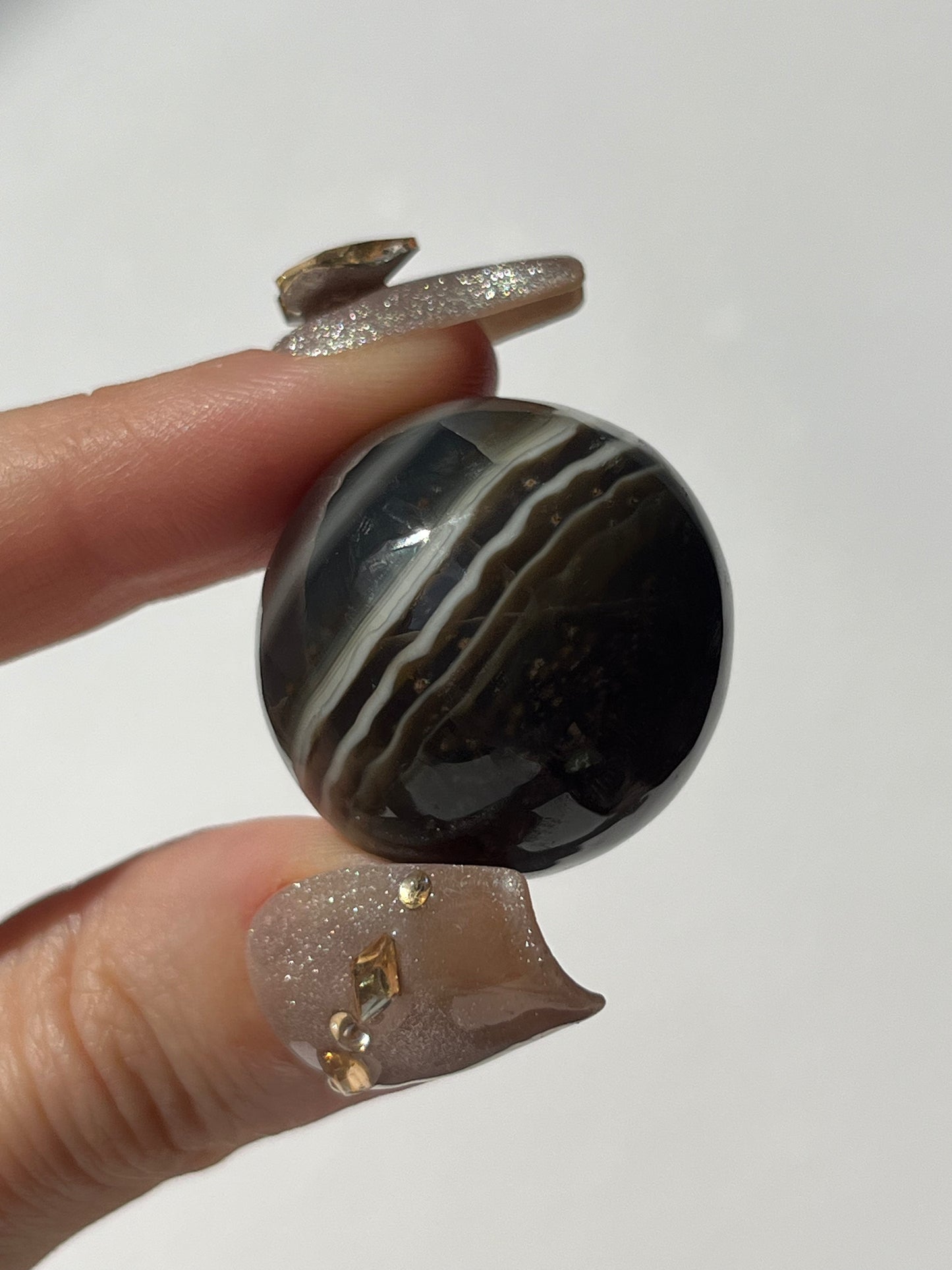 Banded East Indonesian Agate Sphere (You Choose)