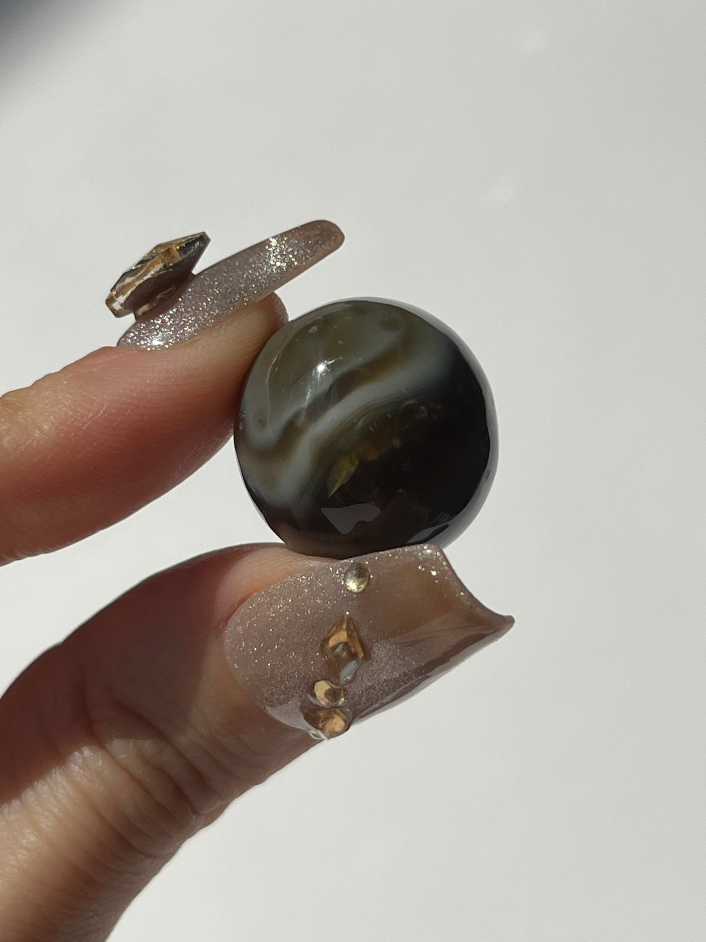 Banded East Indonesian Agate Sphere (You Choose)