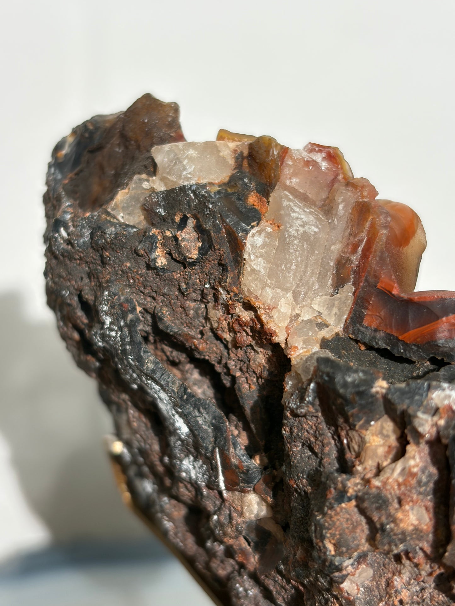 "Orsen" Red Fox Agate on Custom Display Stand E