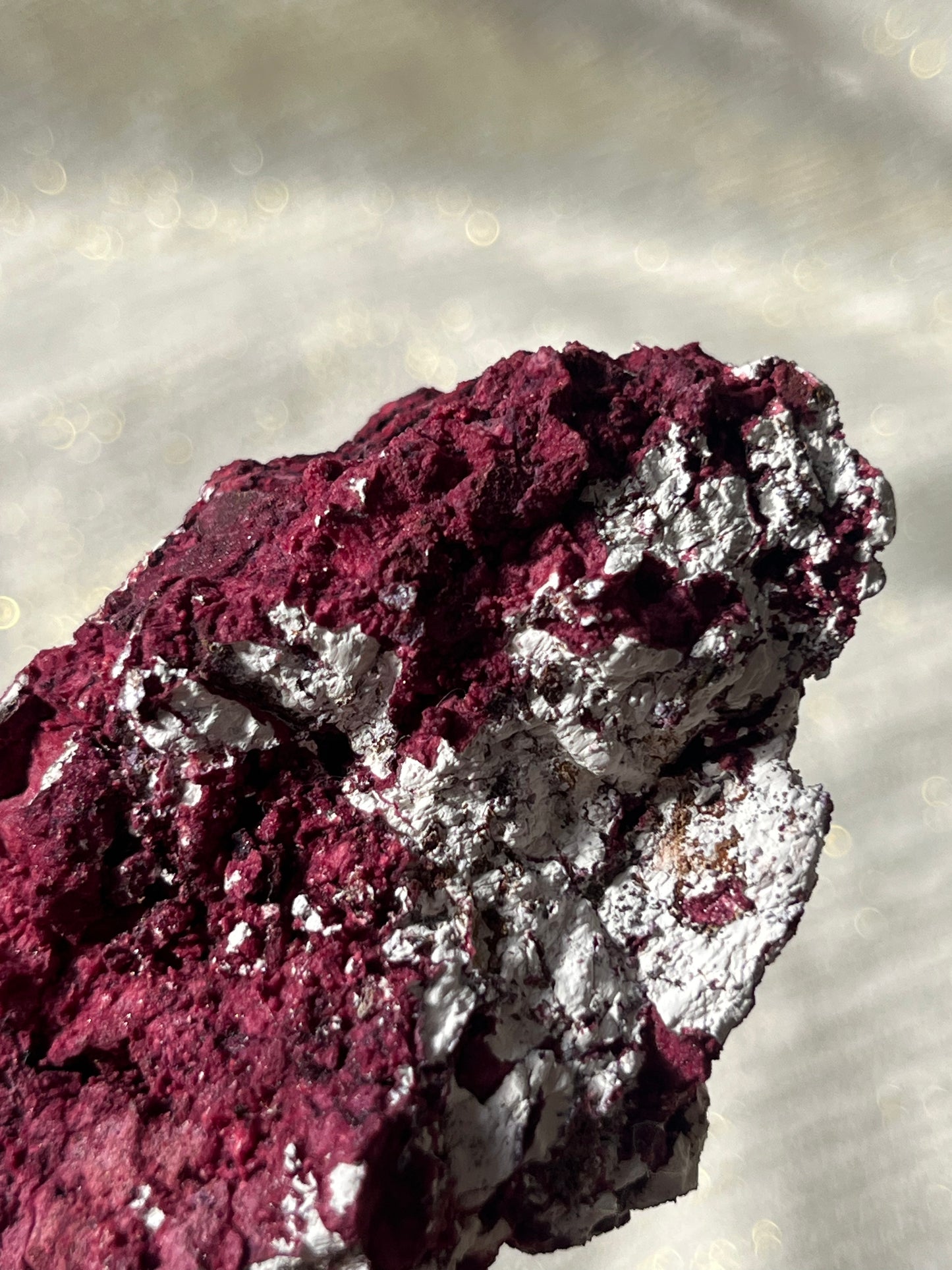 Red Velvet Variscite in Limestone Specimen D