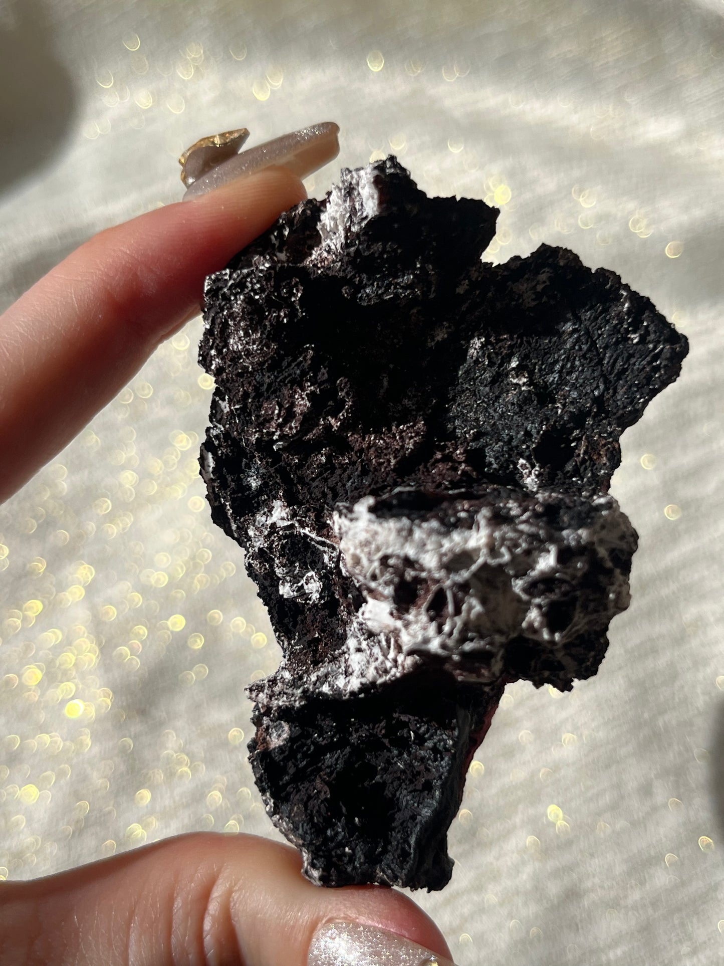 Red Velvet Variscite in Limestone Specimen E