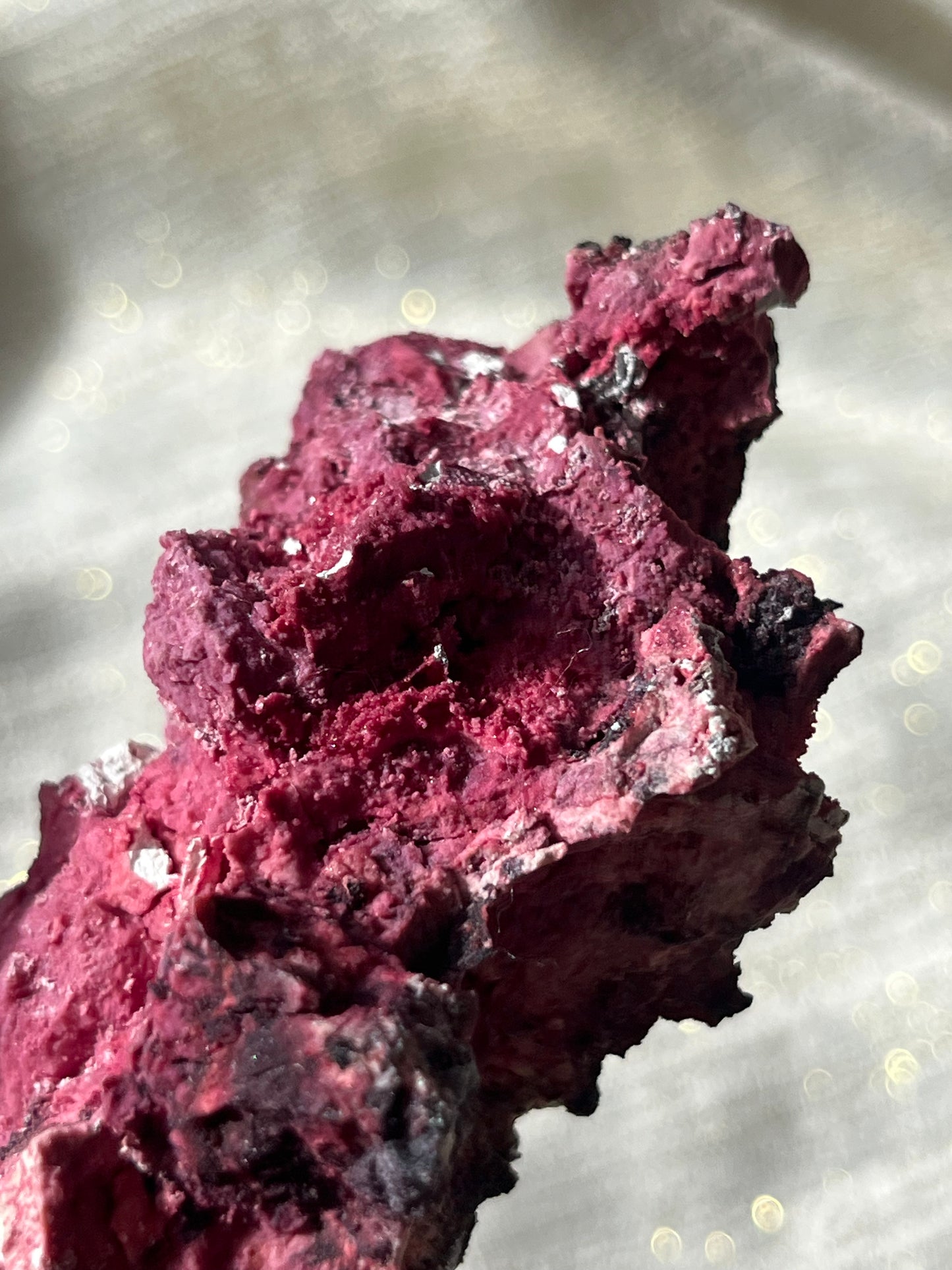 Red Velvet Variscite in Limestone Specimen F