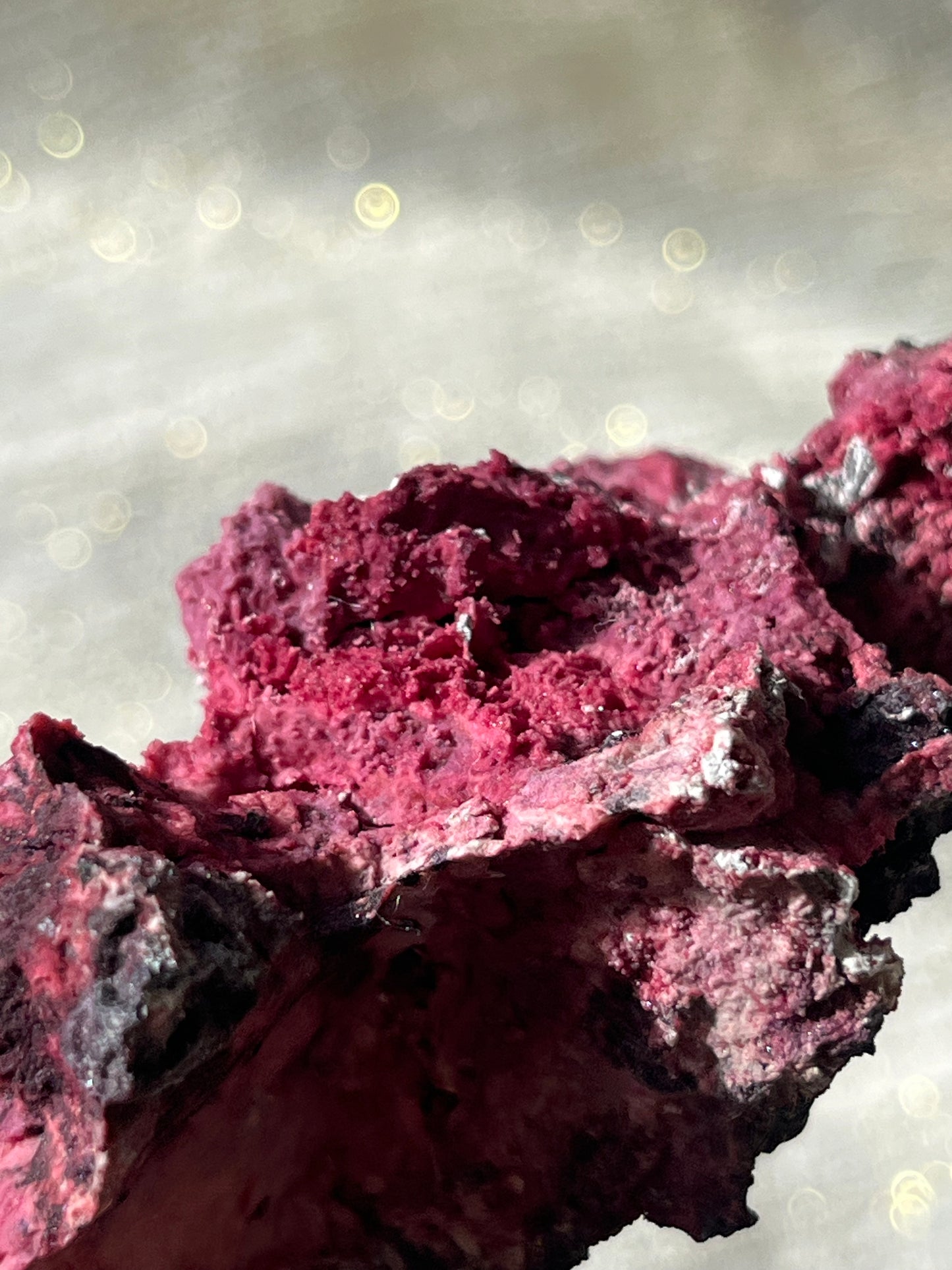 Red Velvet Variscite in Limestone Specimen F