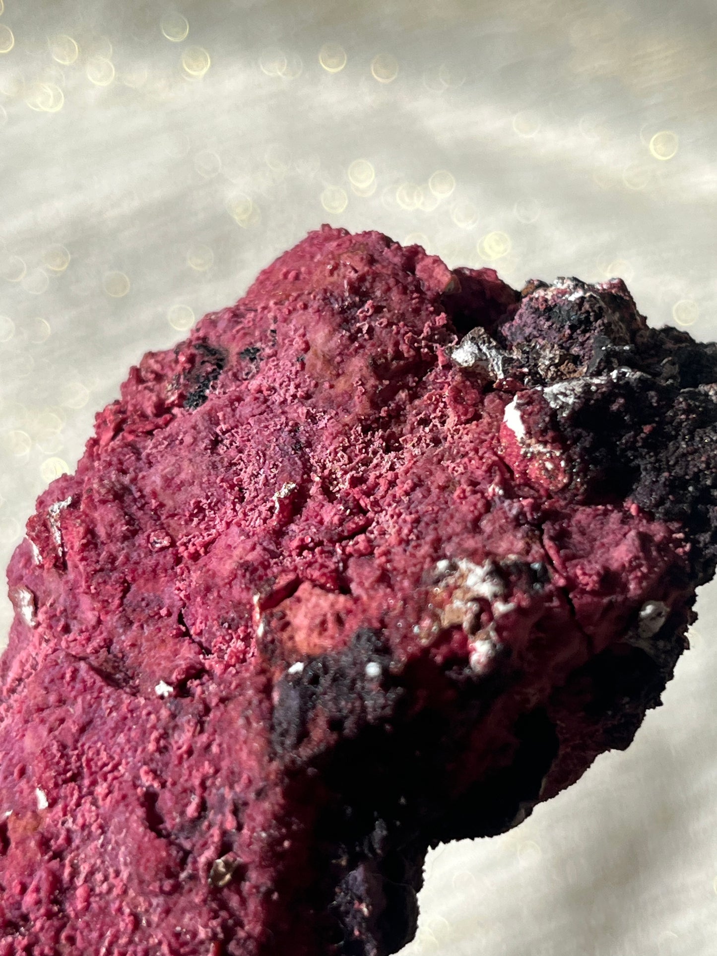 Red Velvet Variscite in Limestone Specimen G