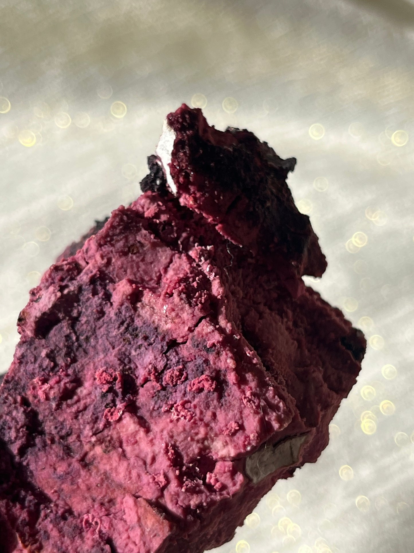 Red Velvet Variscite in Limestone Specimen G