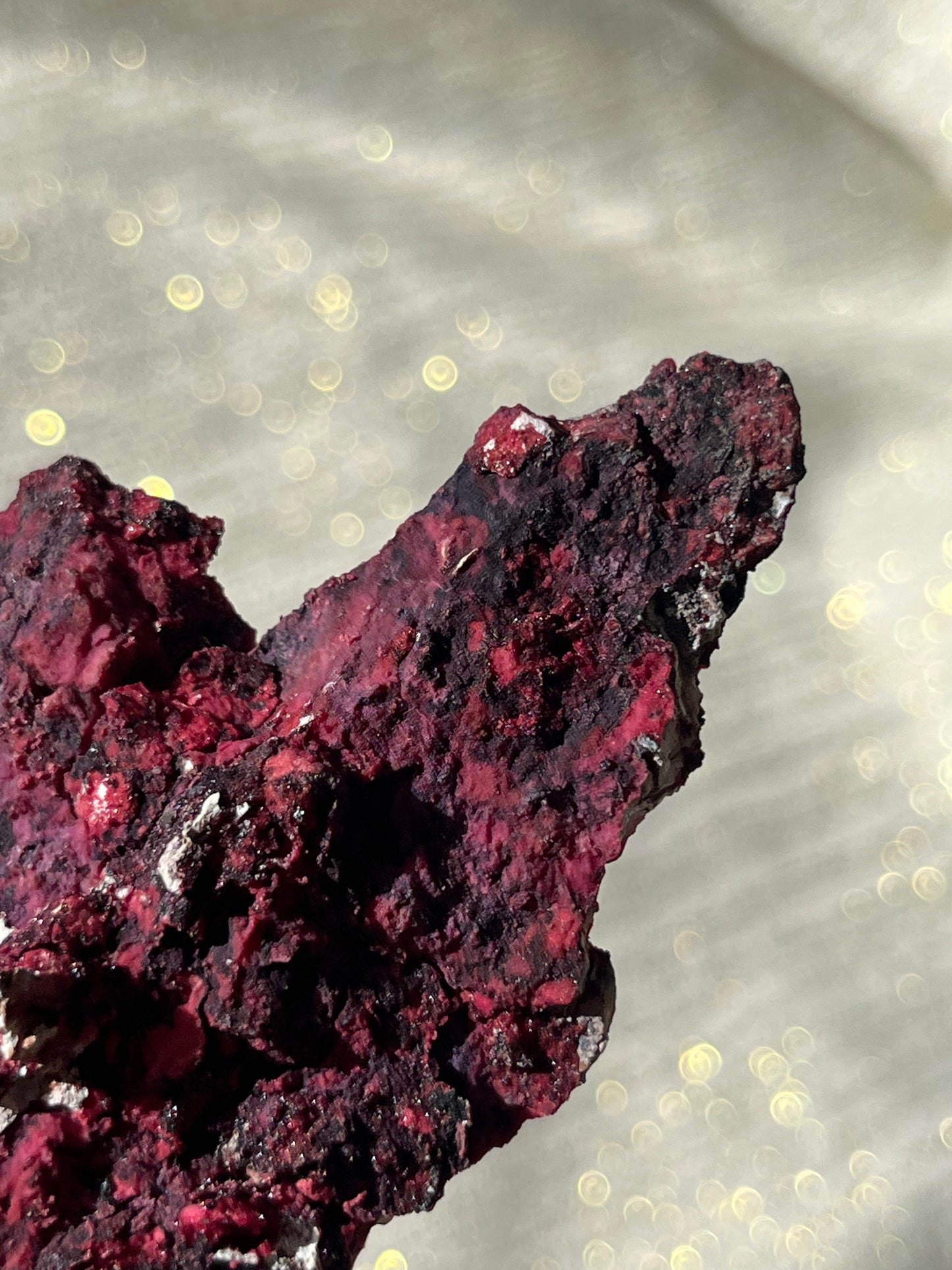 Red Velvet Variscite in Limestone Specimen H