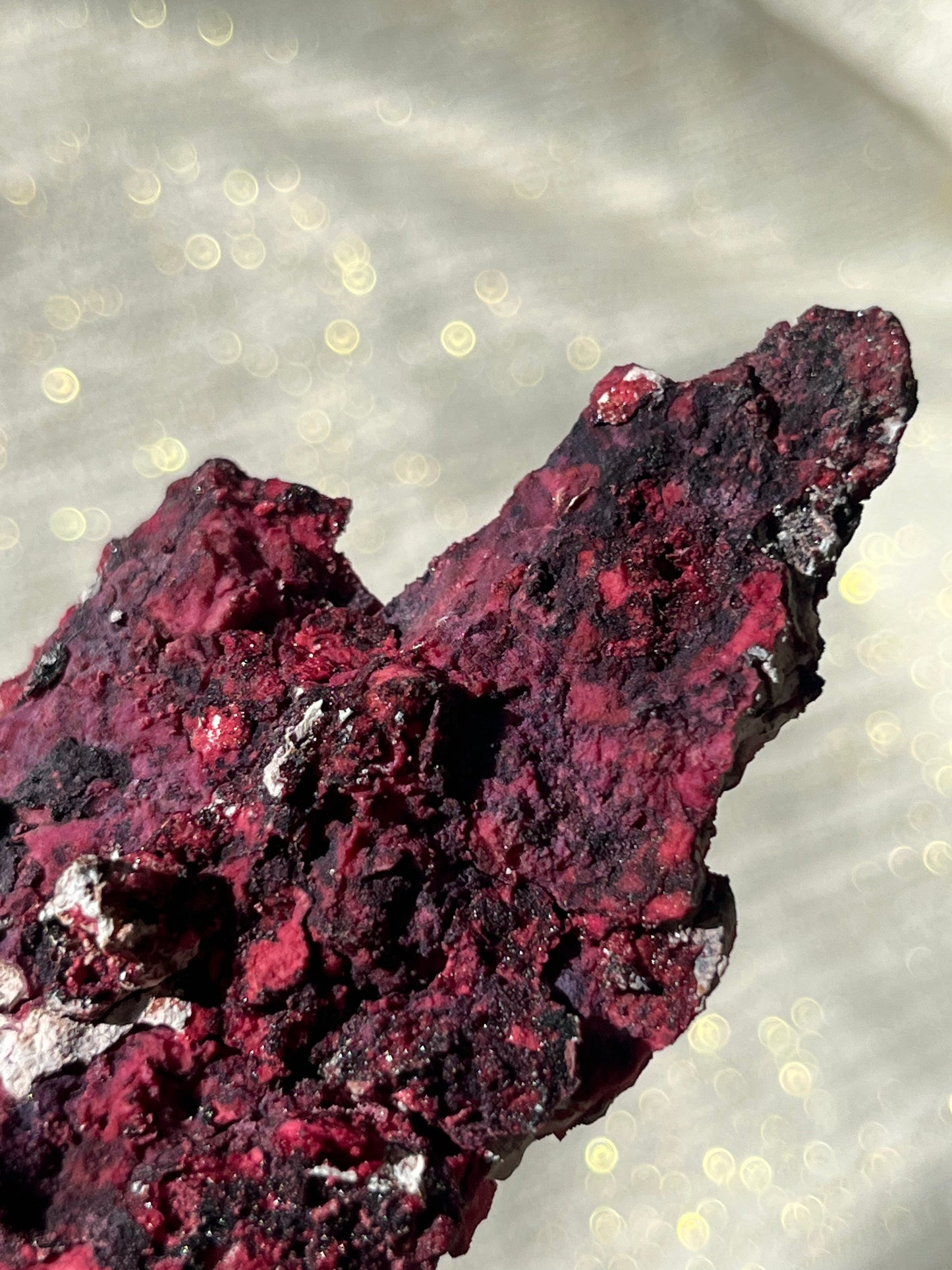 Red Velvet Variscite in Limestone Specimen H